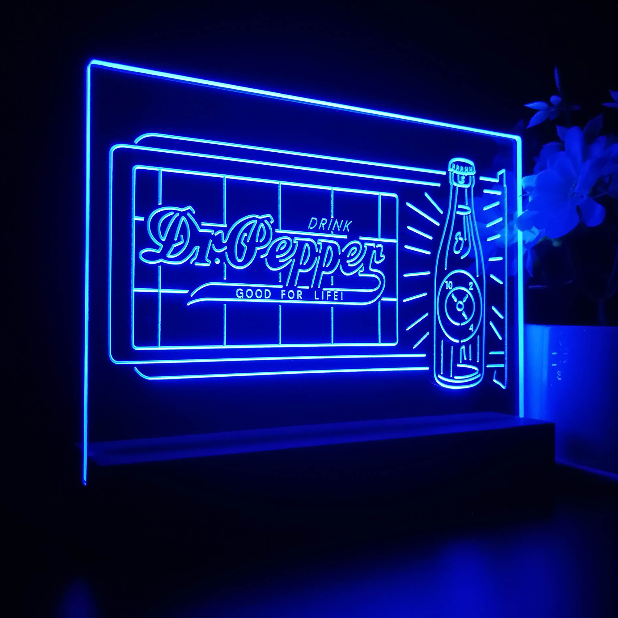 Dr. Pepper 10 2 4 Bottle Night Light LED Sign