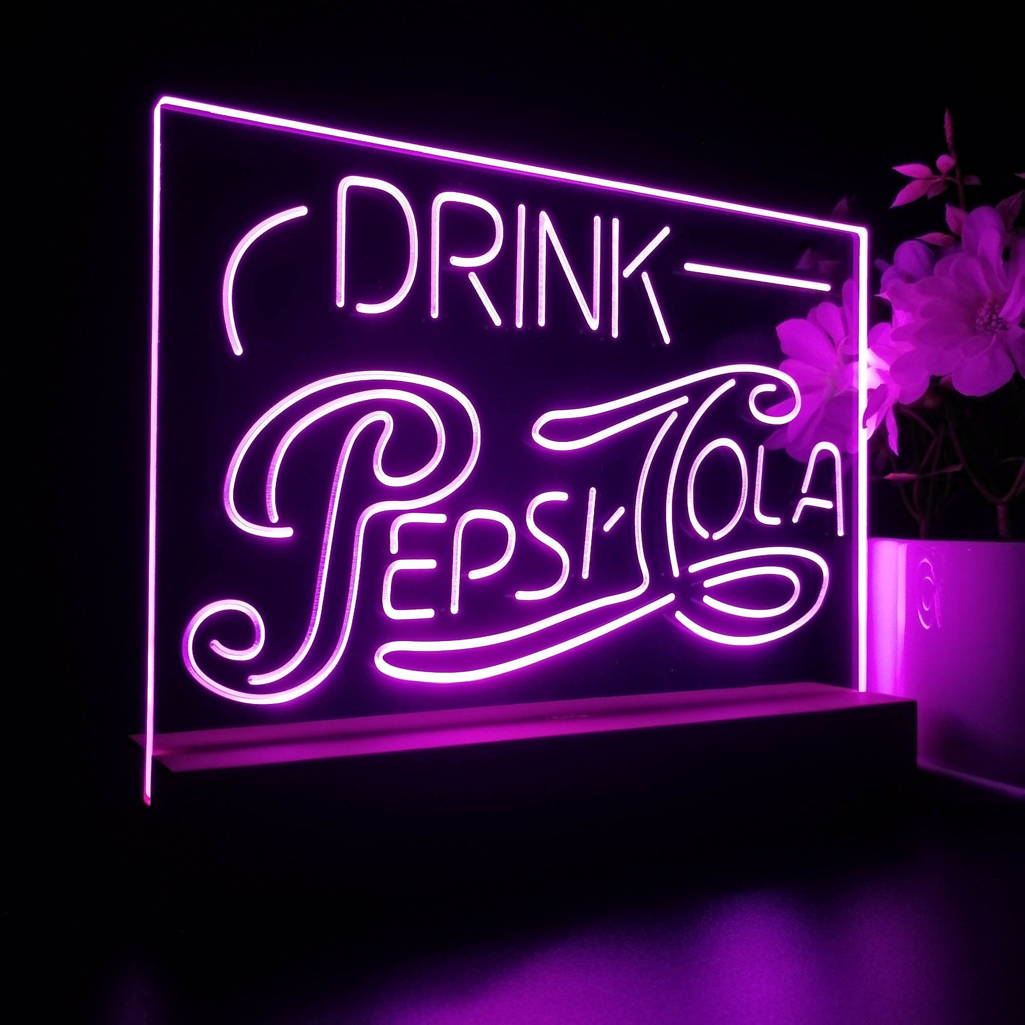 Drink Pepsi Cola Night Light LED Sign