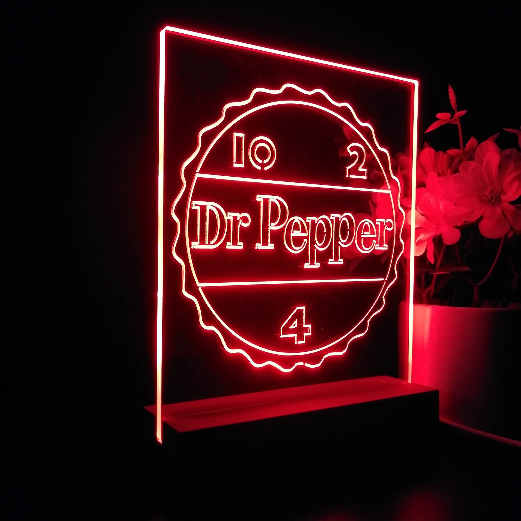 Dr Pepper 10 2 4 Drink Night Light LED Sign