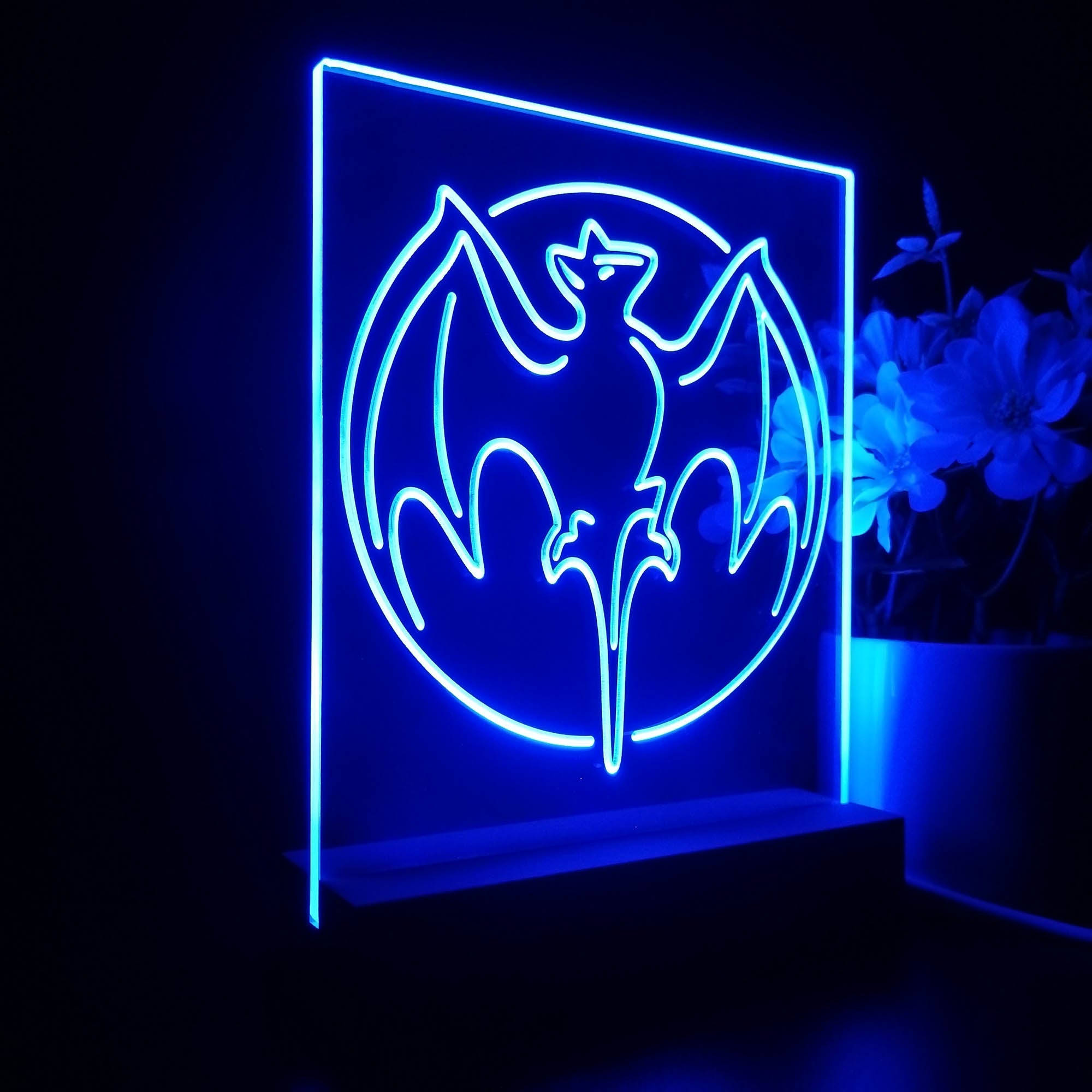Bacardi Rum Bat Night Light LED Sign