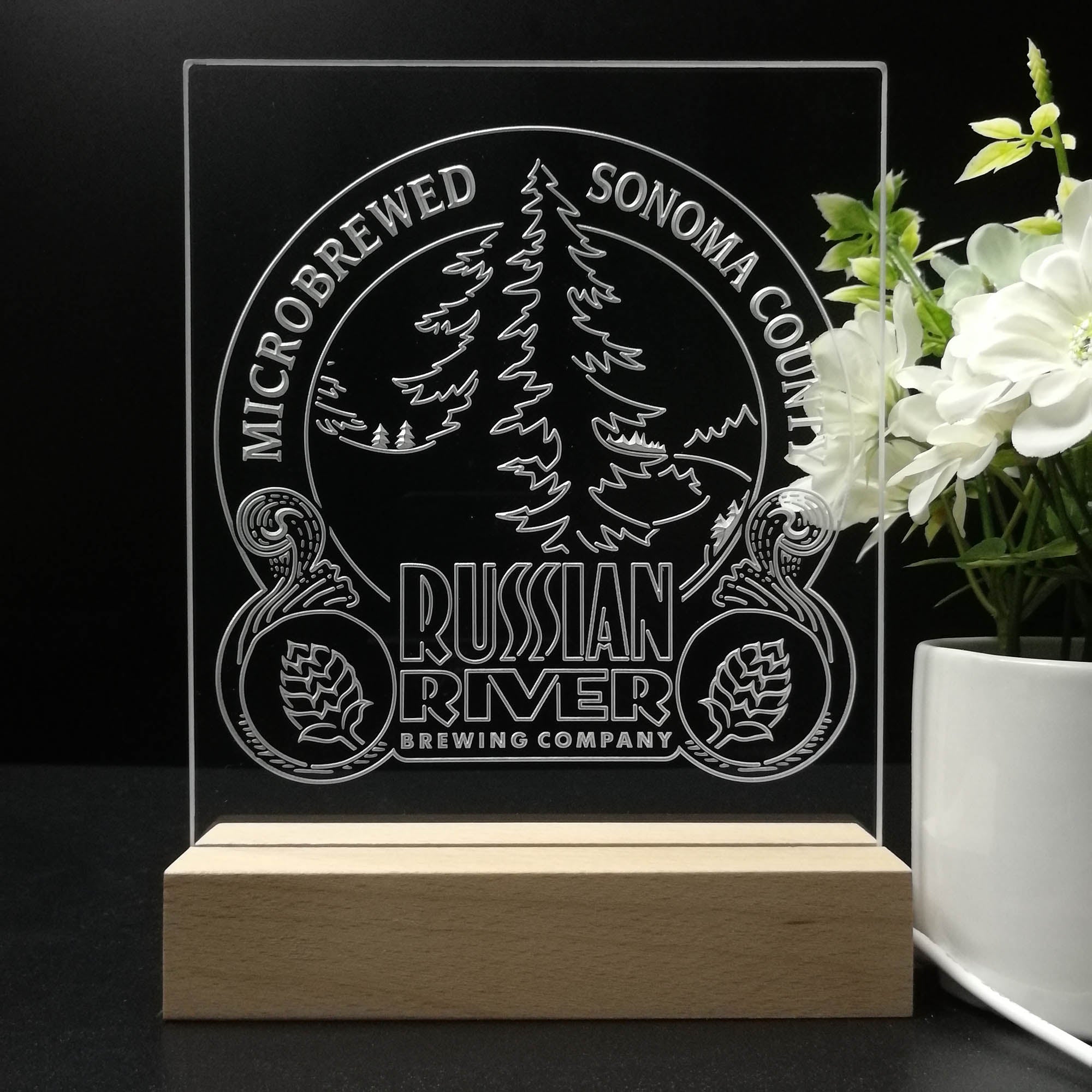 Russian River Brewing Co. Night Light LED Sign