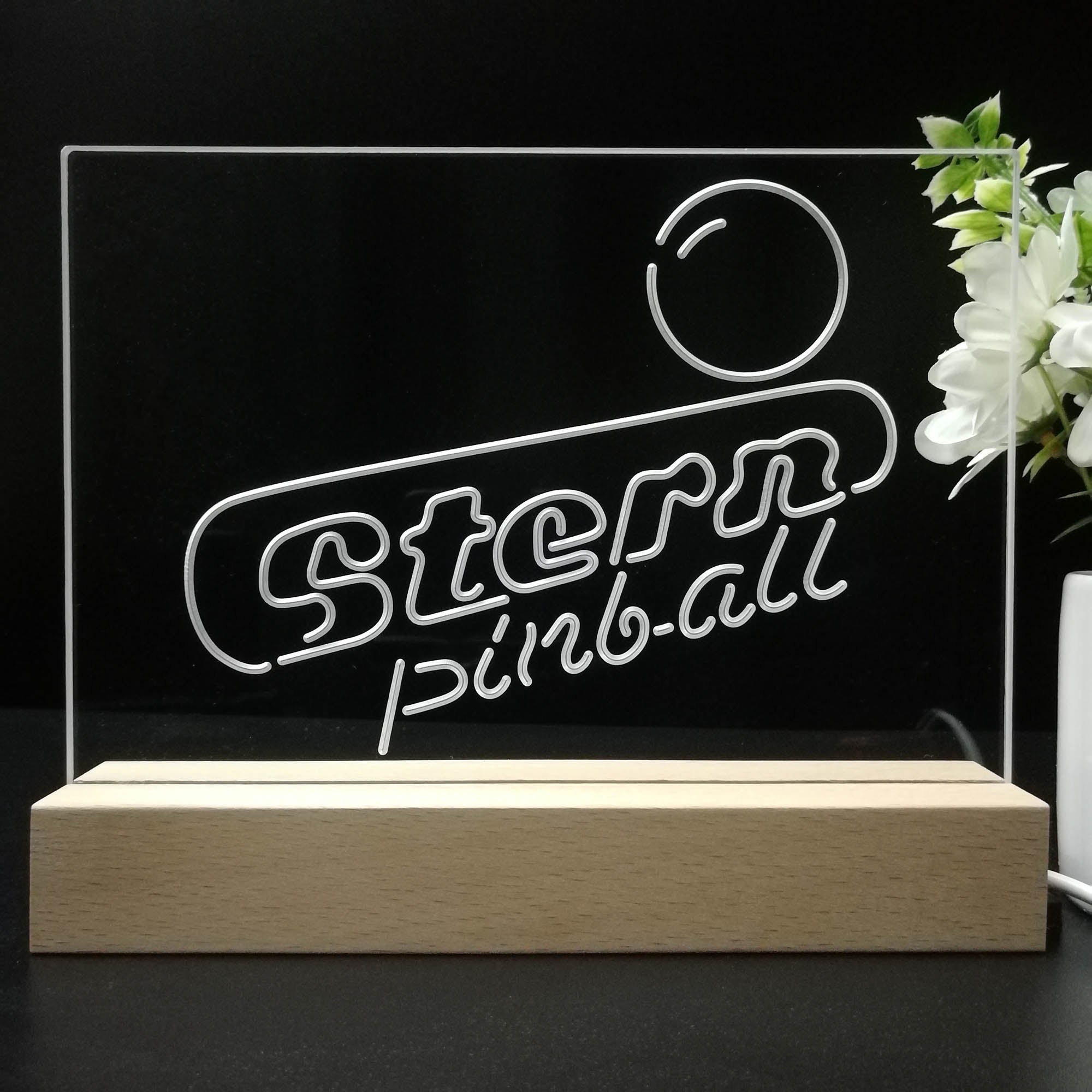 Stern Pinball Sport Team Night Lamp 3D Illusion Lamp