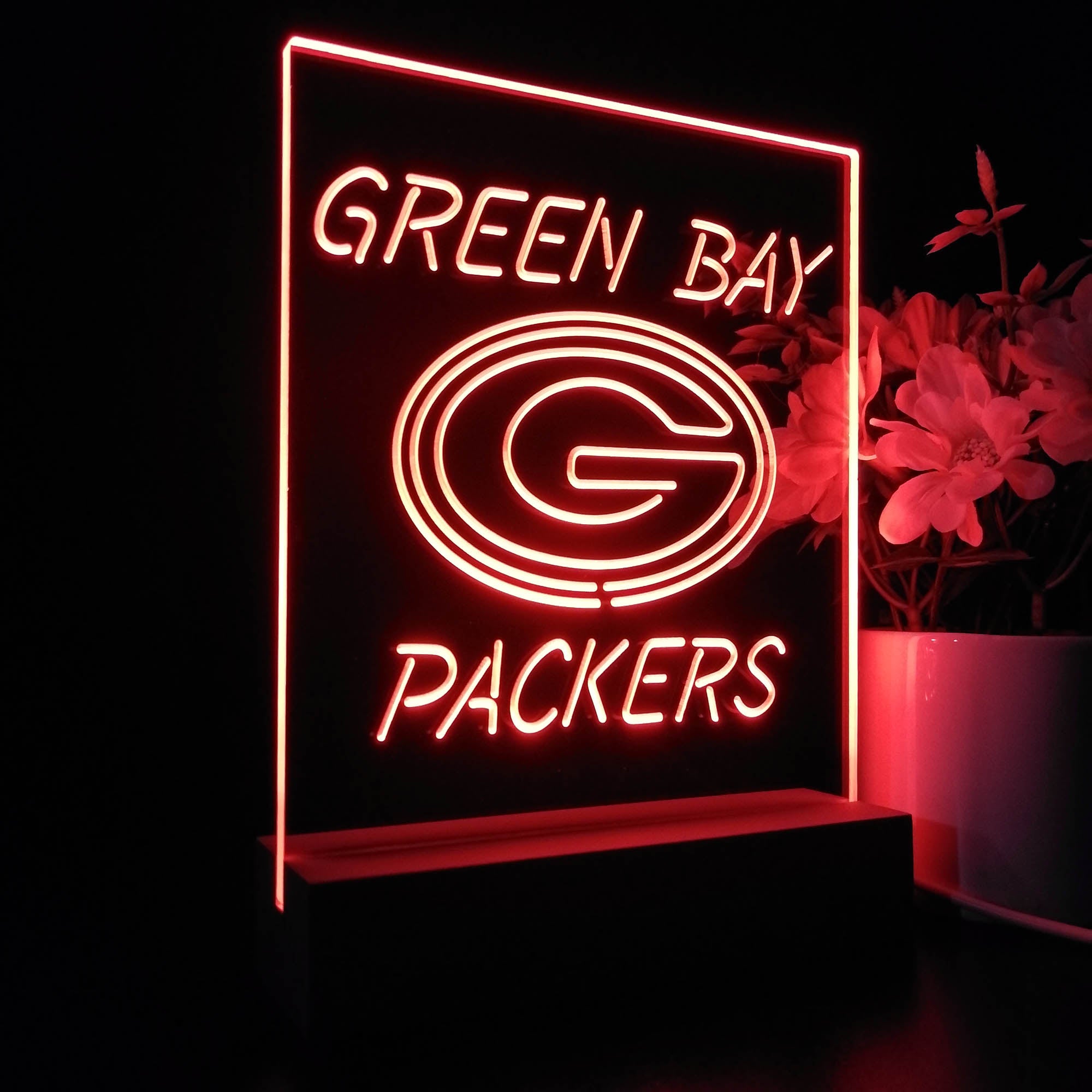 Green Bay Packers Club Sport Team Night Lamp 3D Illusion Lamp