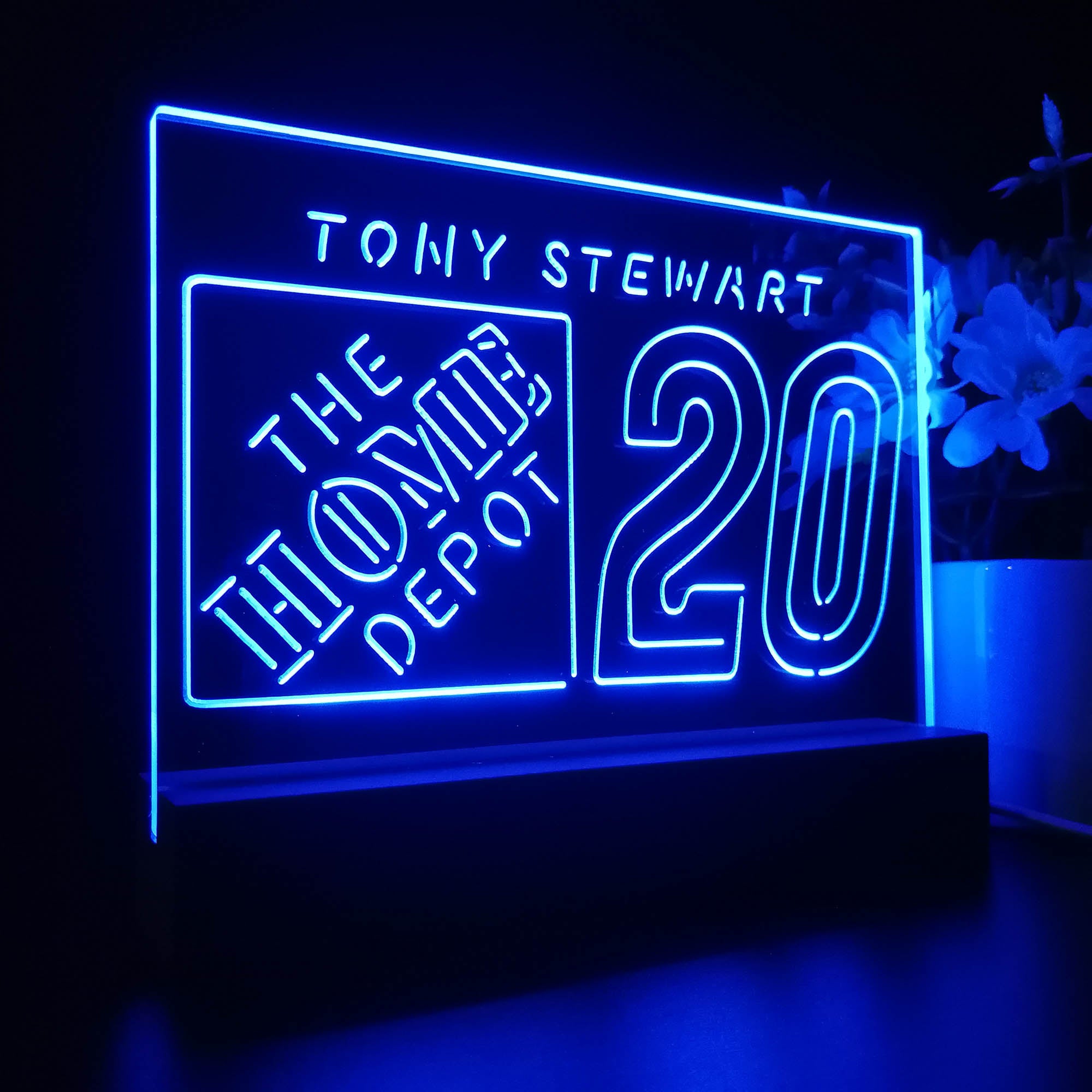 Tony Stewart #20 Racing Sport Team Night Lamp 3D Illusion Lamp