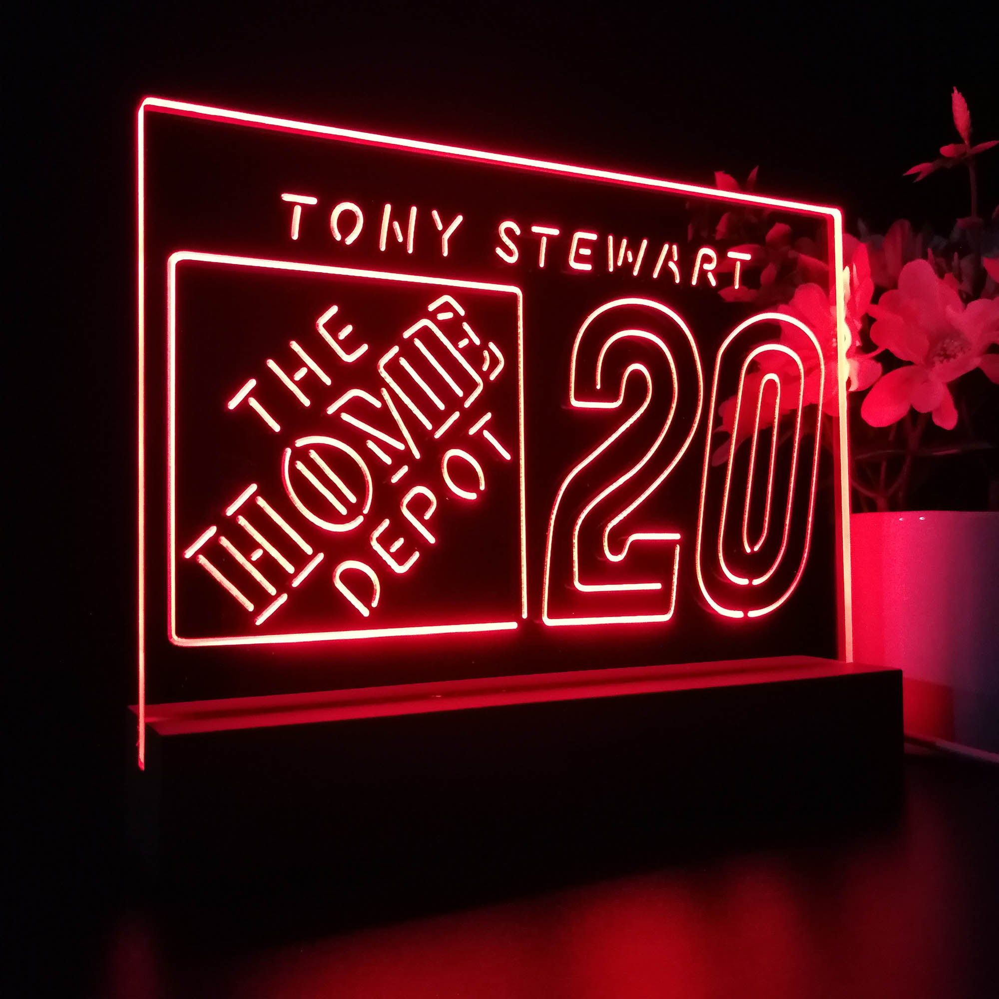 Tony Stewart #20 Racing Sport Team Night Lamp 3D Illusion Lamp