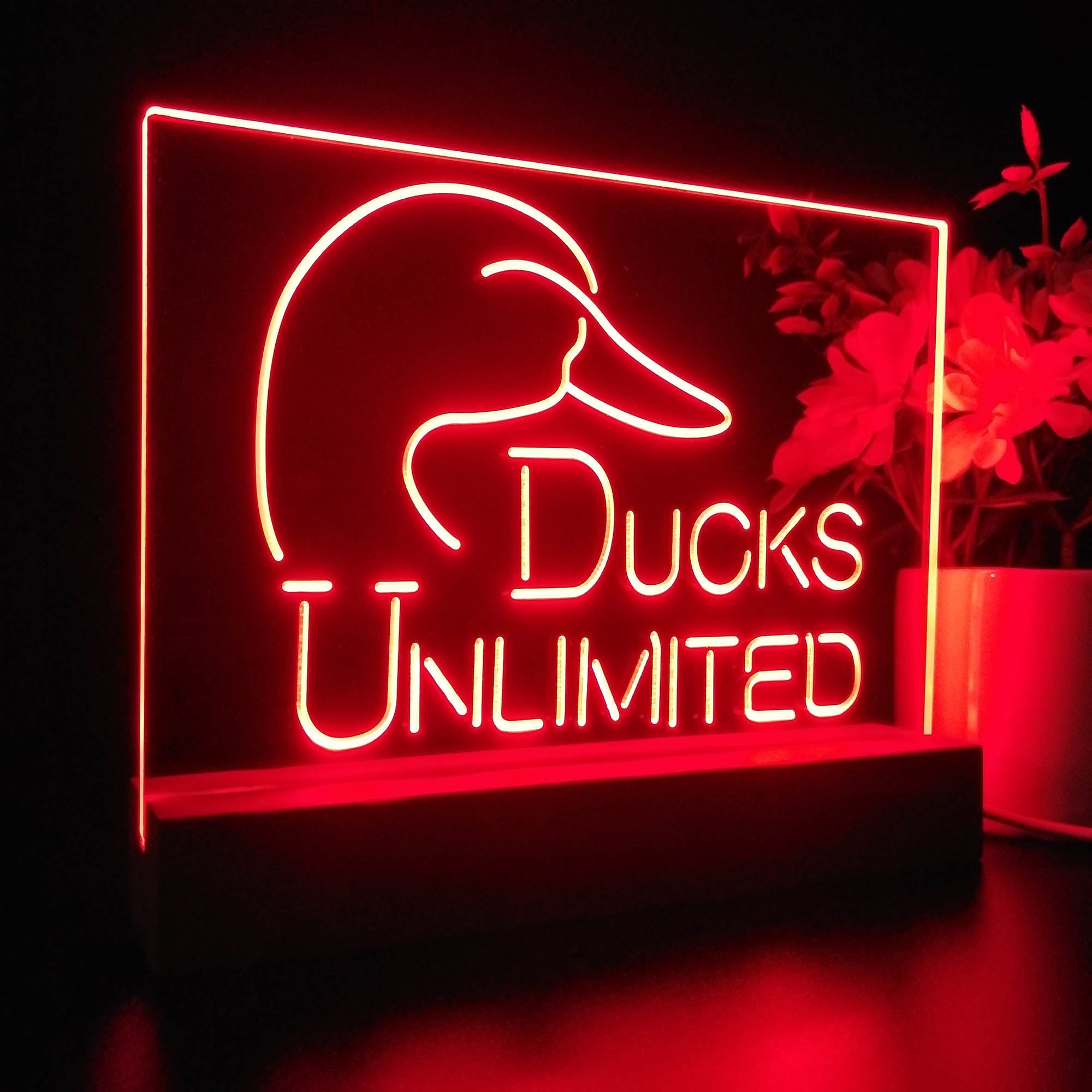 Ducks Unlimited Sport Team Night Lamp 3D Illusion Lamp