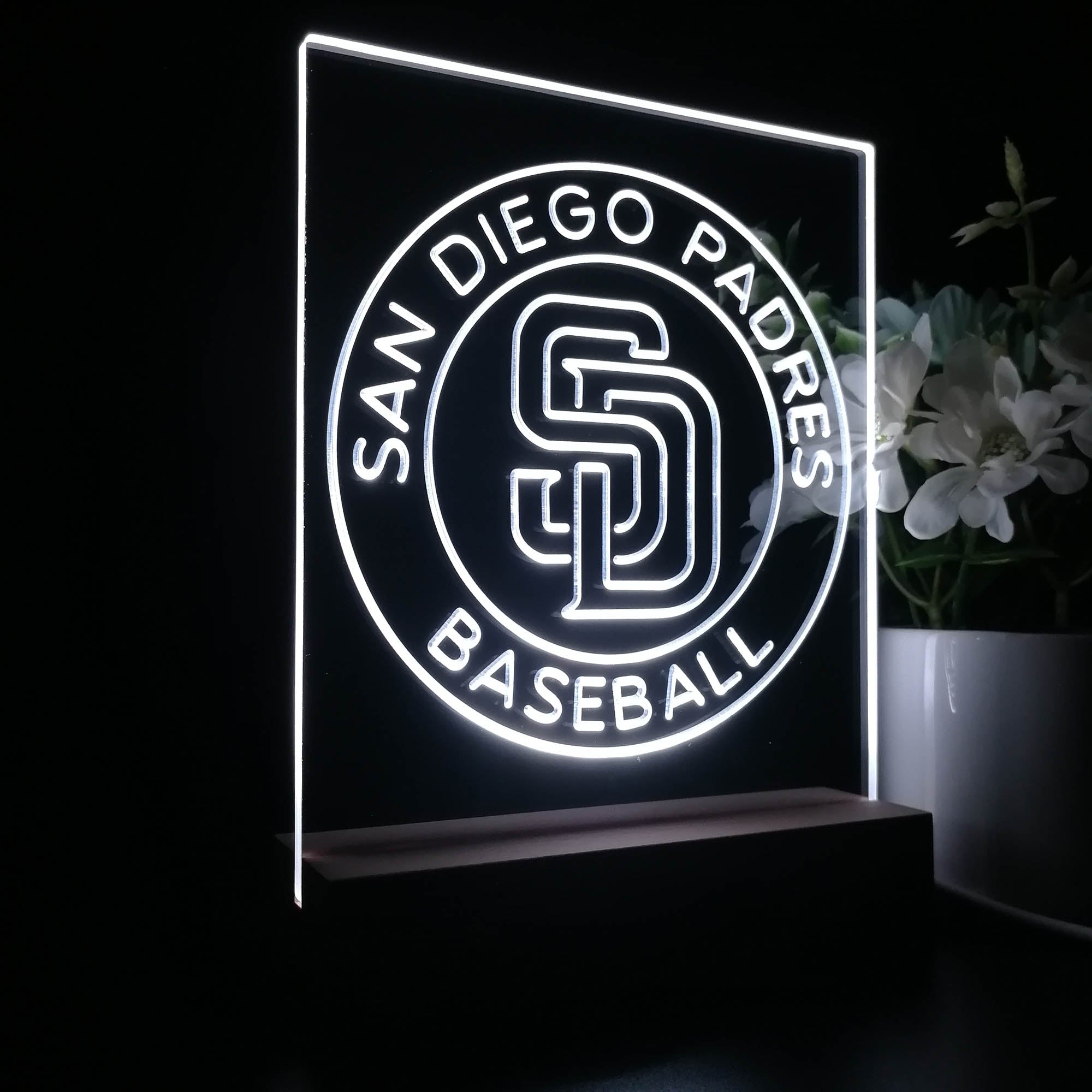 SDP Baseball Sport Team Night Lamp 3D Illusion Lamp
