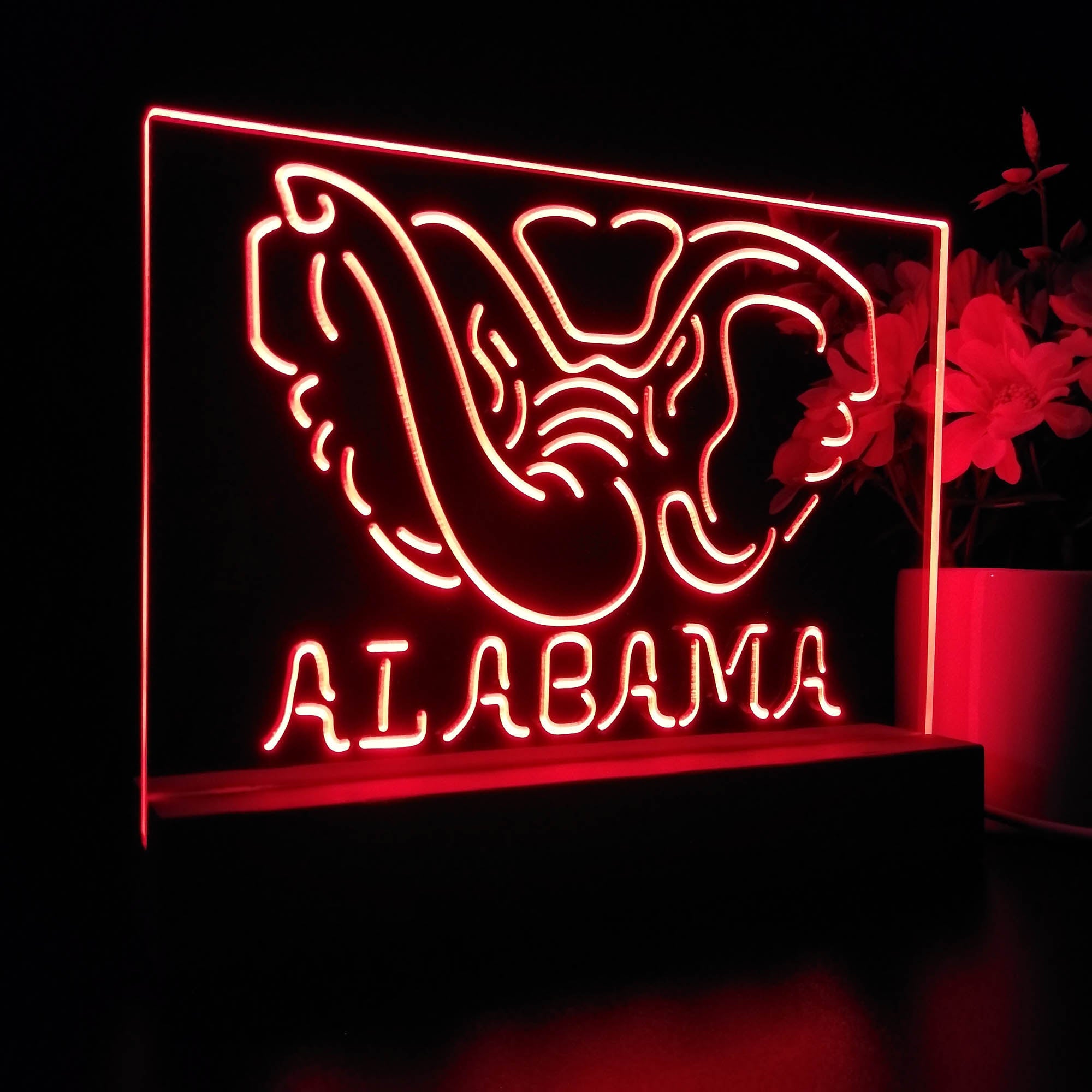 Alabama Crimson Tide Sport Team Night Lamp 3D Illusion Lamp