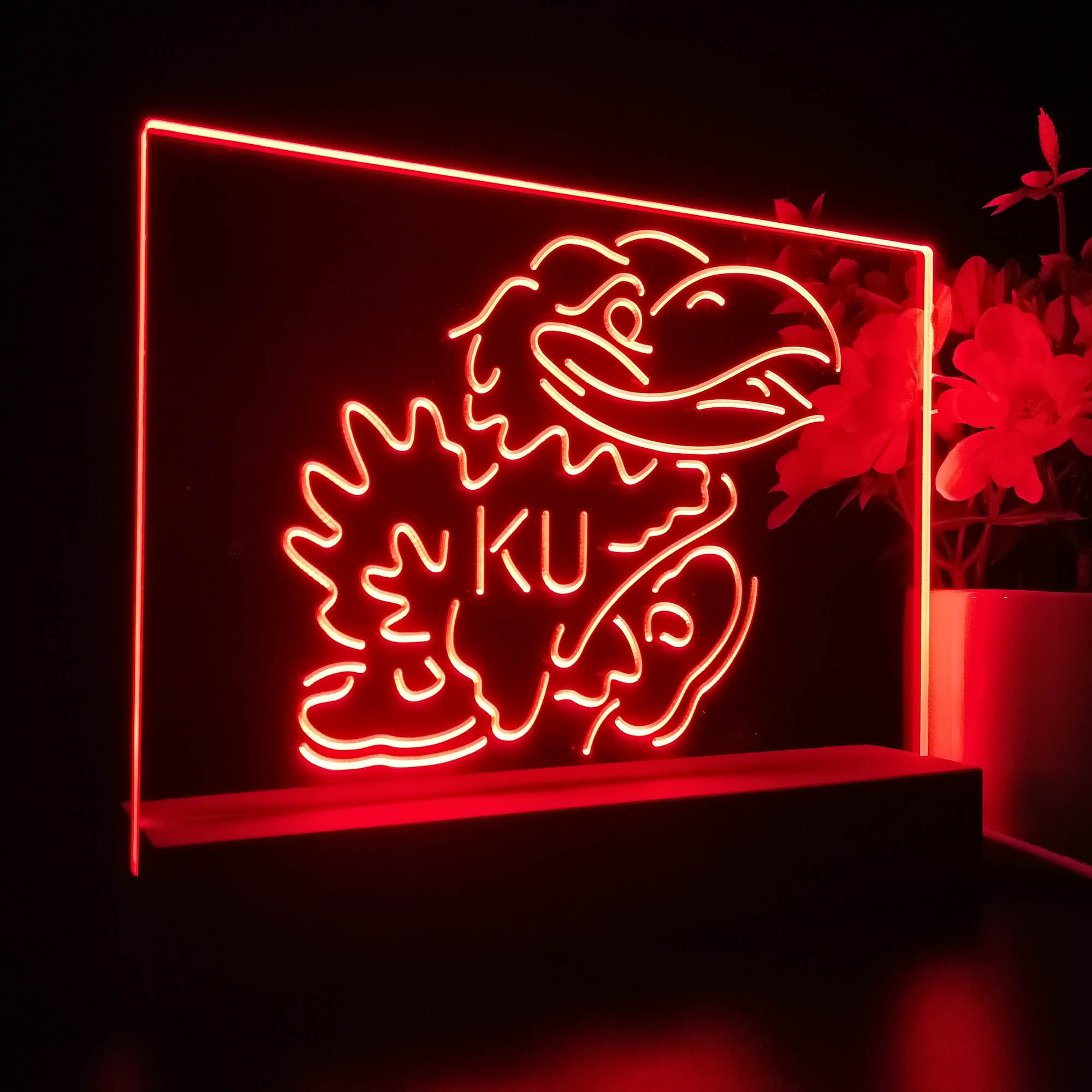 Kansas Jayhawks KU Sport Team Night Lamp 3D Illusion Lamp