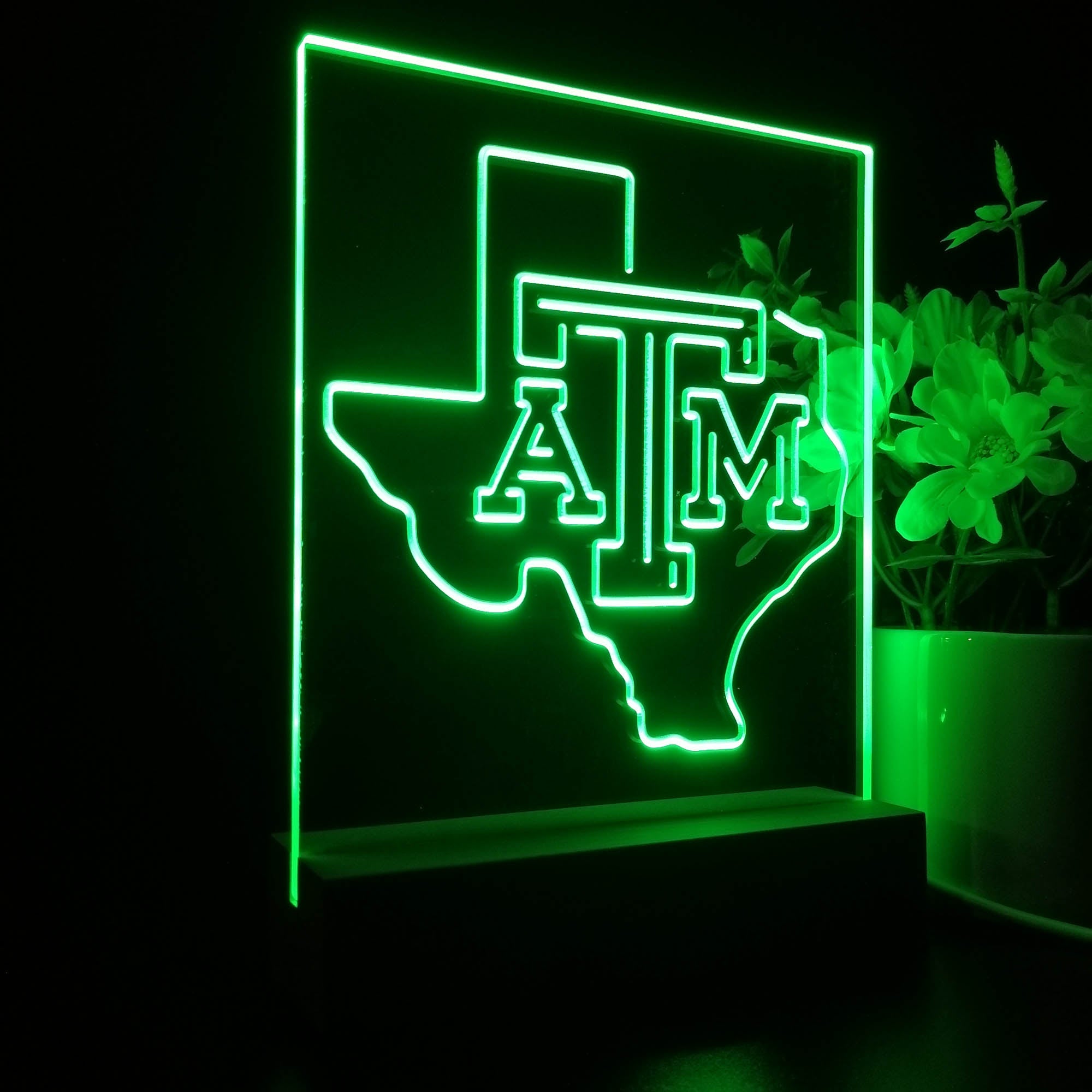 Texas A&M Aggies Sport Team Night Lamp 3D Illusion Lamp