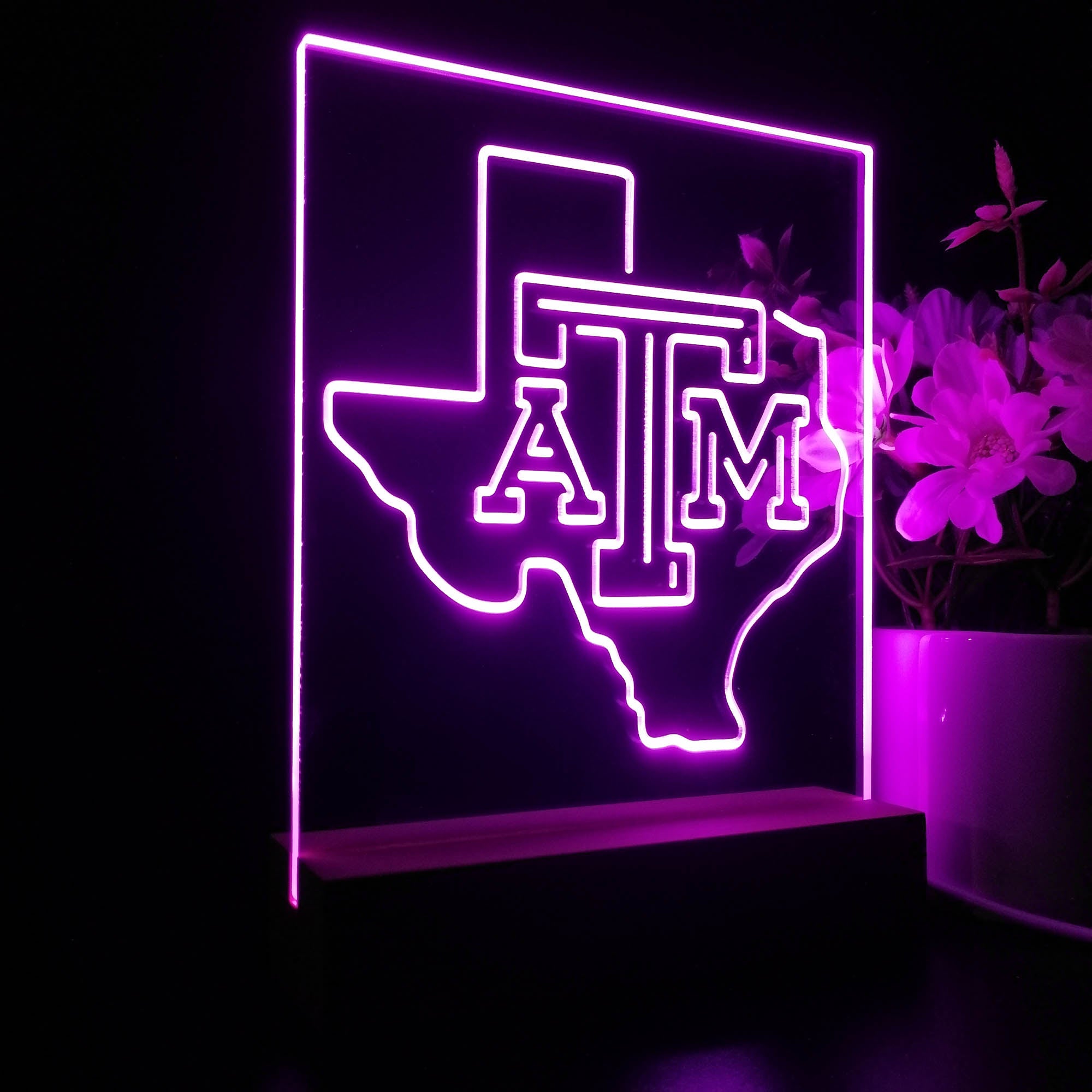 Texas A&M Aggies Sport Team Night Lamp 3D Illusion Lamp