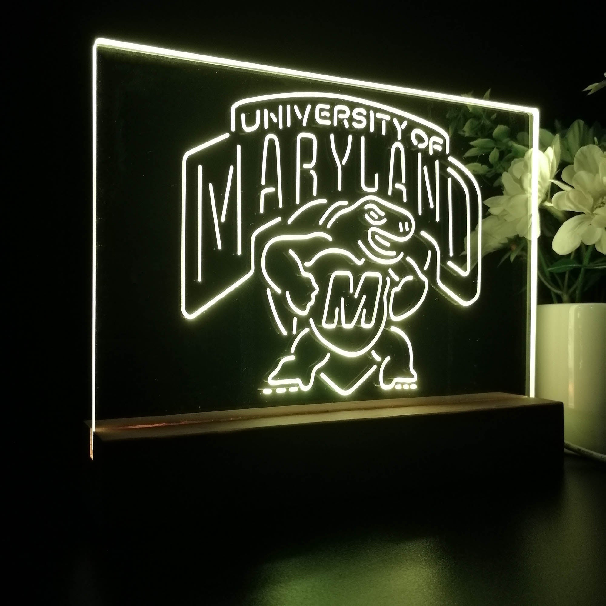 University of Maryland Terrapins Sport Team Night Lamp 3D Illusion Lamp