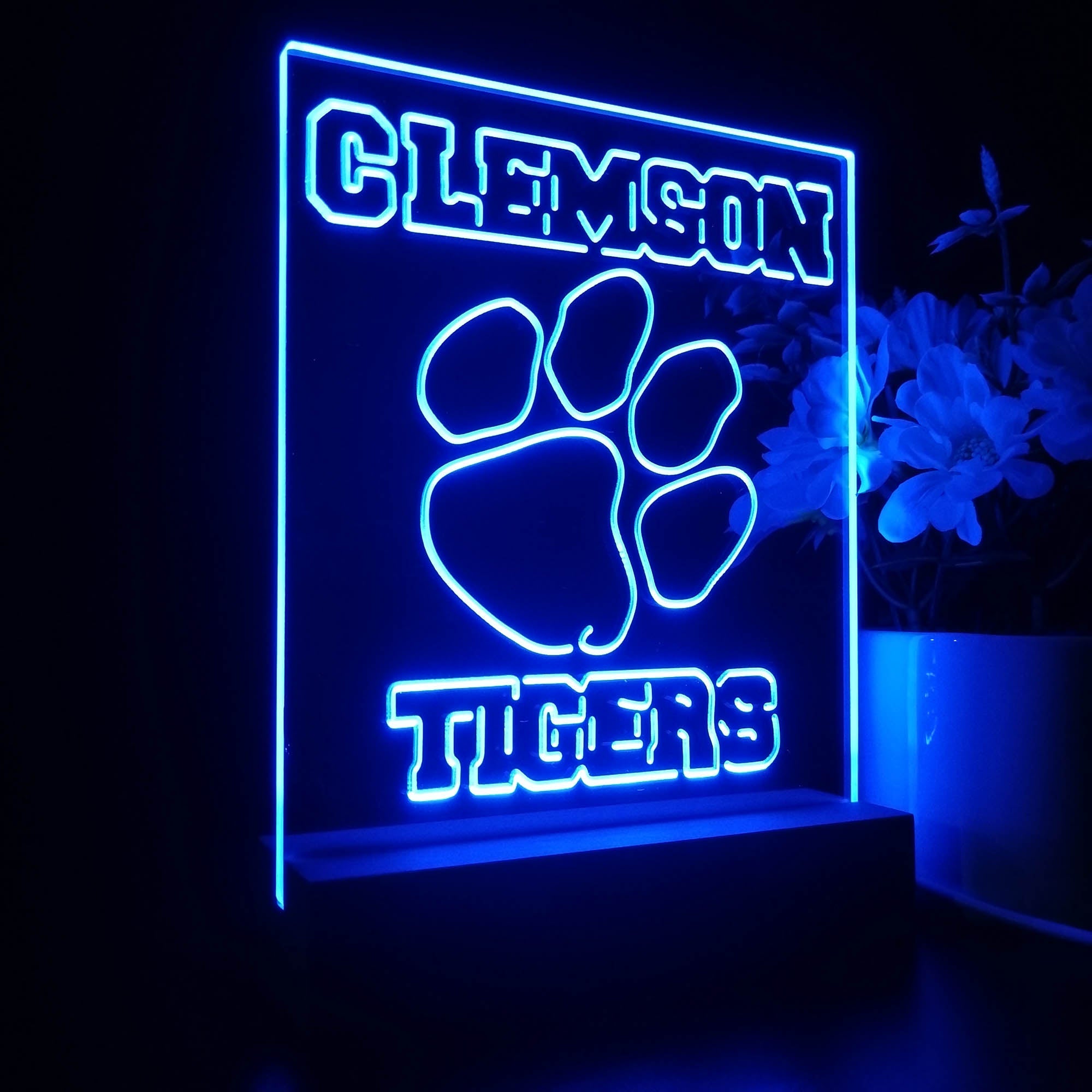 Clemson Tigers Sport Team Night Lamp 3D Illusion Lamp