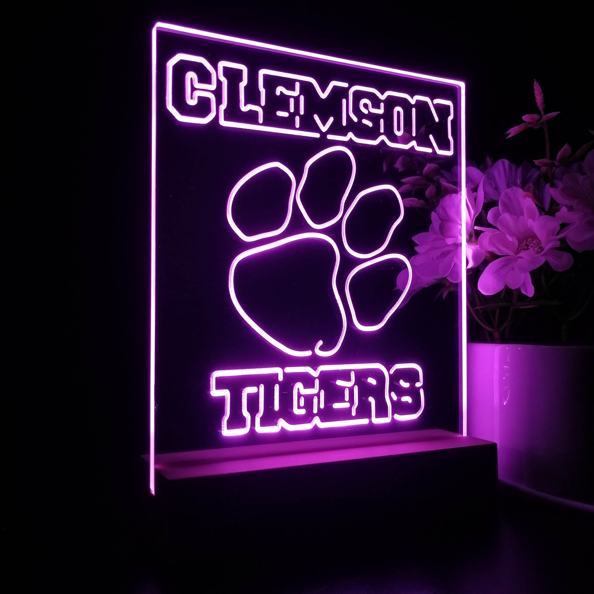 Clemson Tigers Sport Team Night Lamp 3D Illusion Lamp