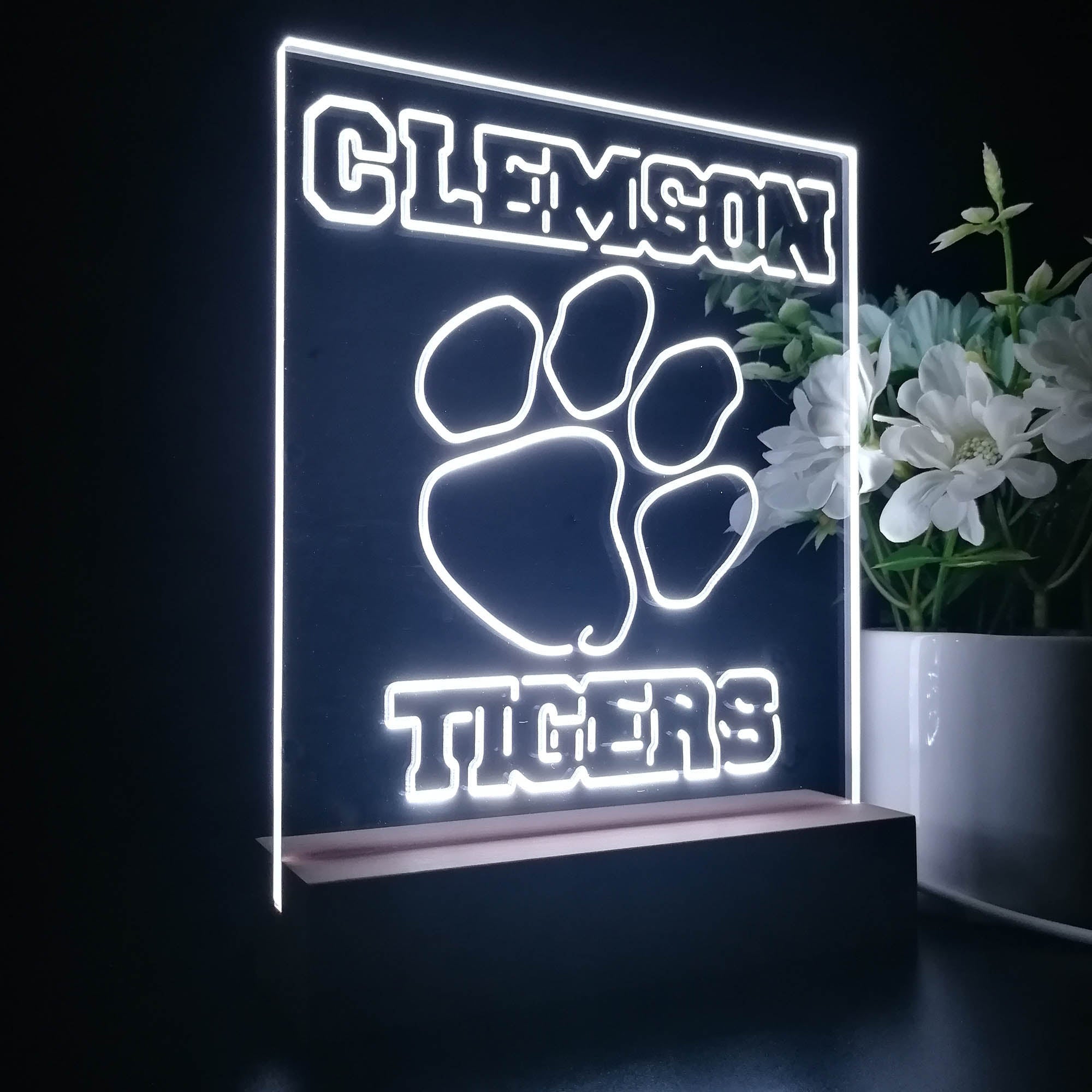 Clemson Tigers Sport Team Night Lamp 3D Illusion Lamp