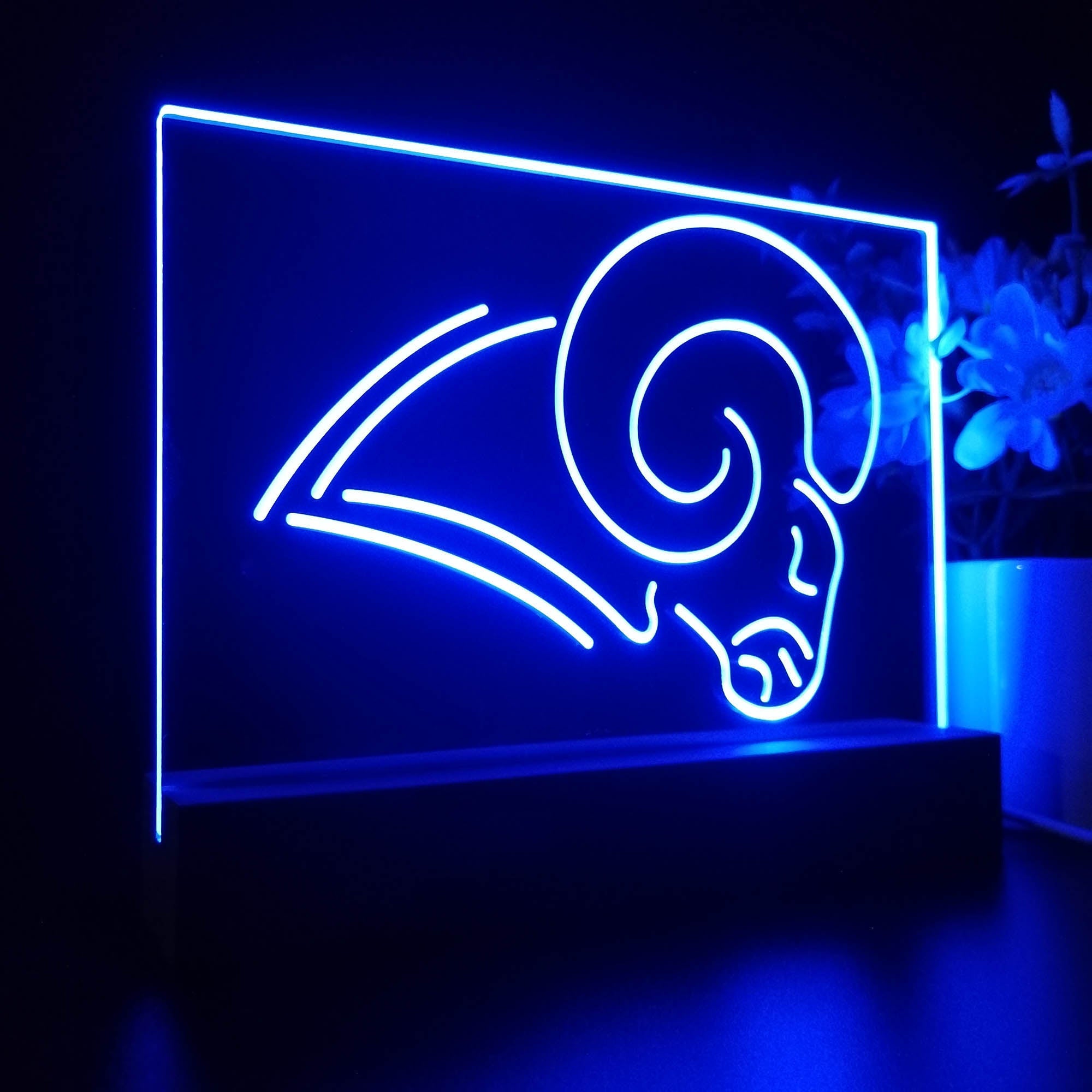 Los Angeles Rams Sport Team Night Lamp 3D Illusion Lamp