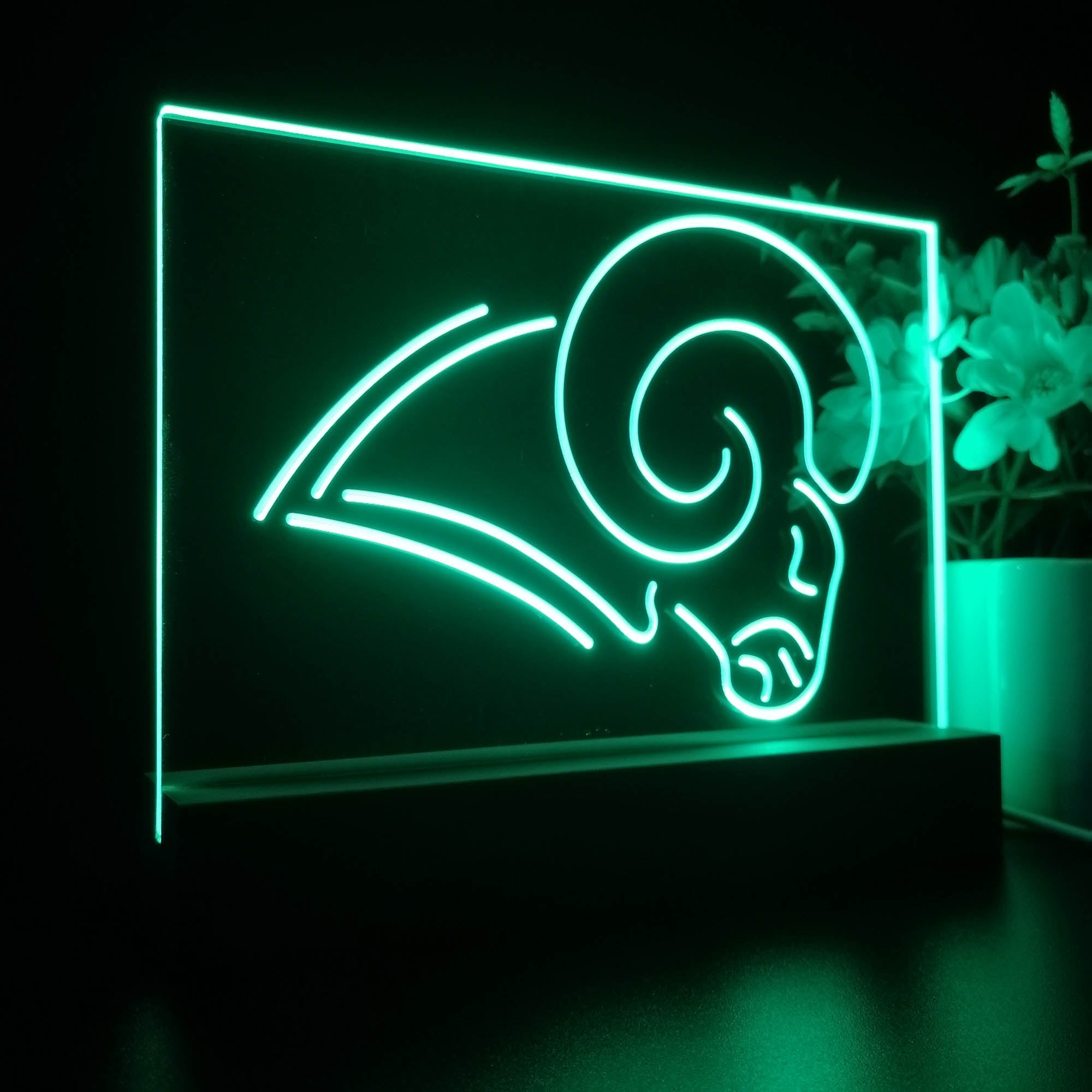 Los Angeles Rams Sport Team Night Lamp 3D Illusion Lamp