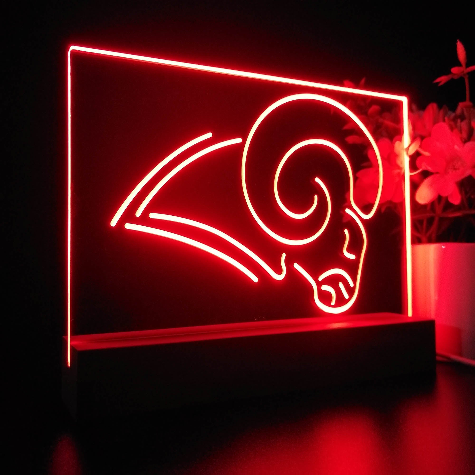 Los Angeles Rams Sport Team Night Lamp 3D Illusion Lamp