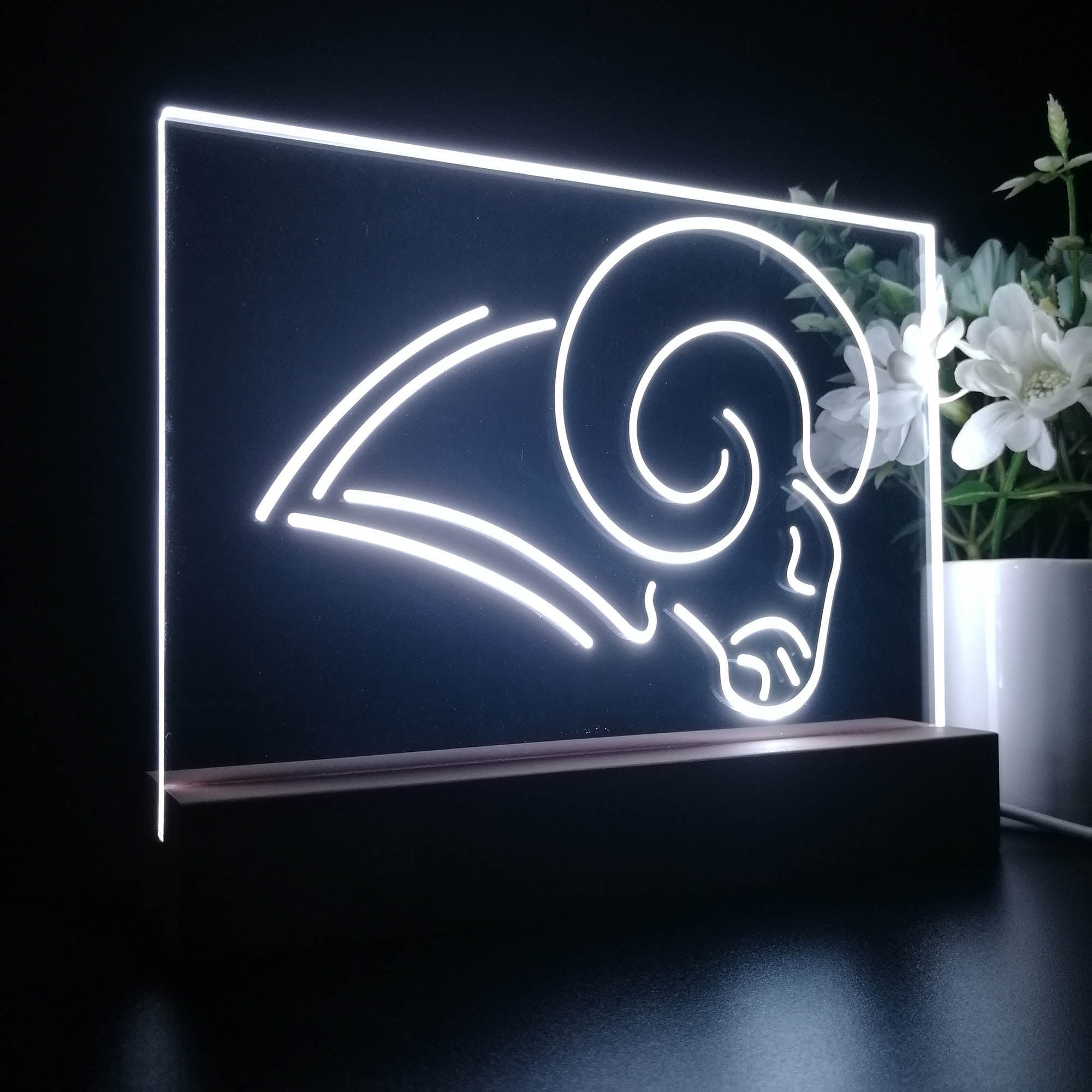 Los Angeles Rams Sport Team Night Lamp 3D Illusion Lamp