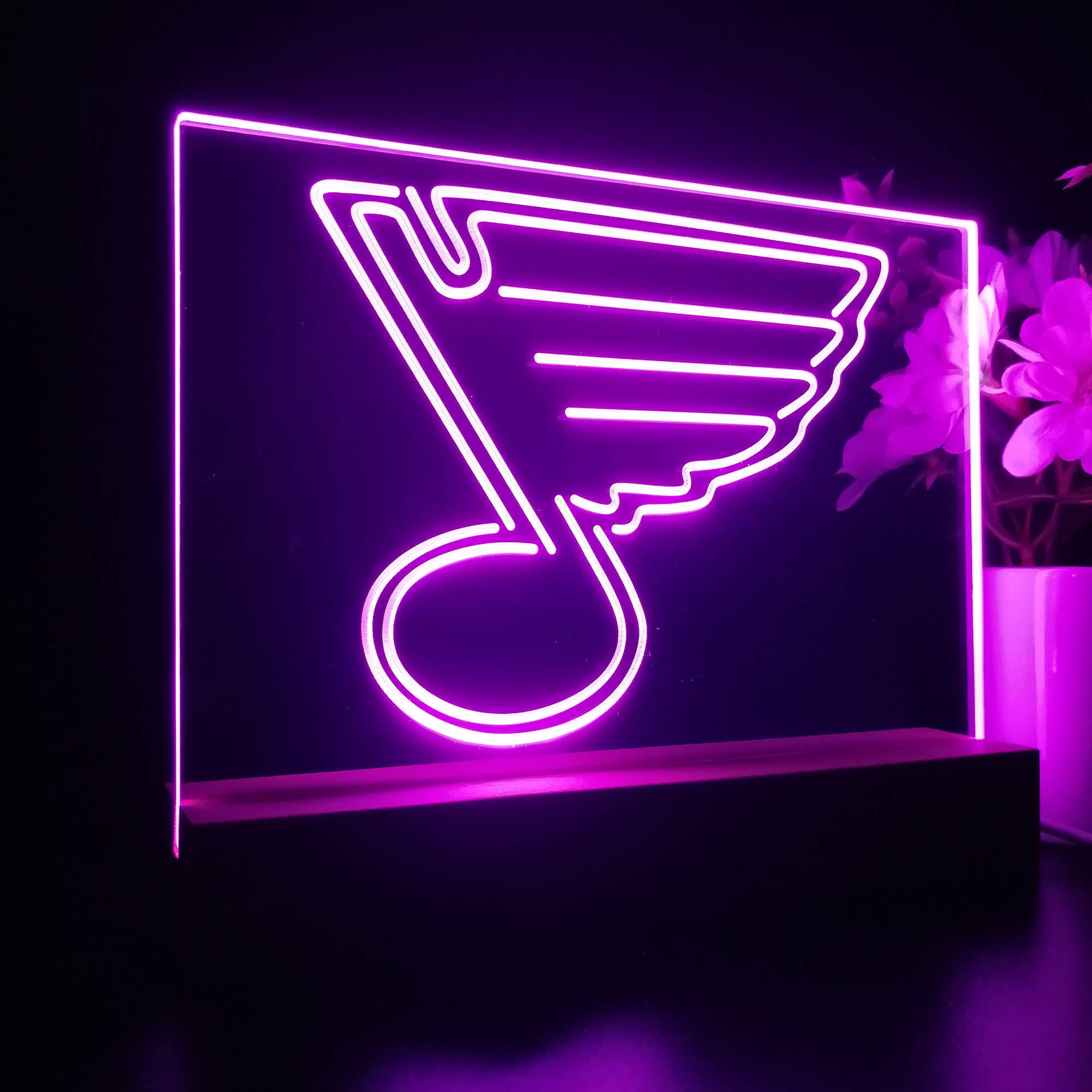 SLB Hockey Sport Team Night Lamp 3D Illusion Lamp