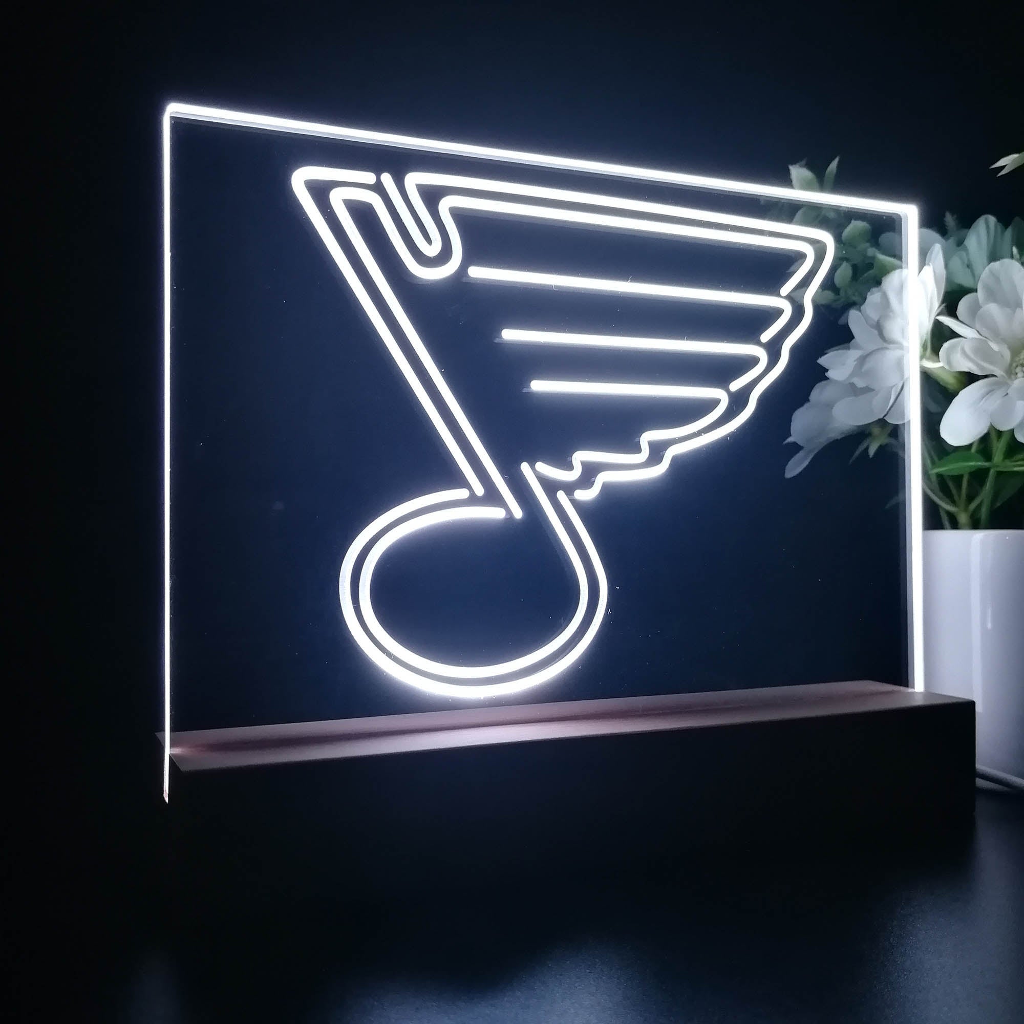 SLB Hockey Sport Team Night Lamp 3D Illusion Lamp