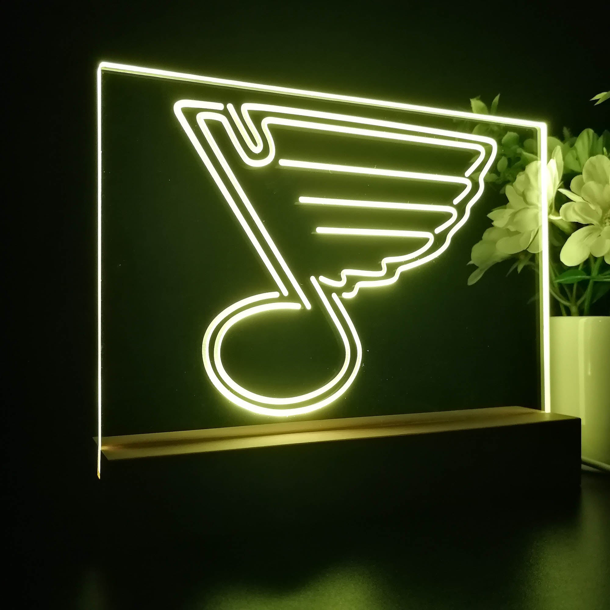 SLB Hockey Sport Team Night Lamp 3D Illusion Lamp