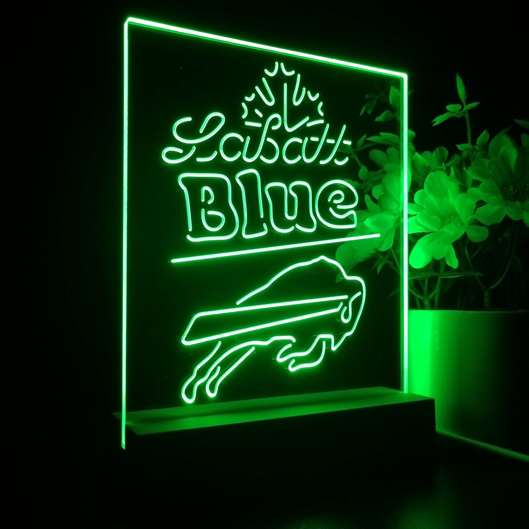 Labatt Blue Buffalo Bills 3D LED Optical Illusion Sport Team Night Light