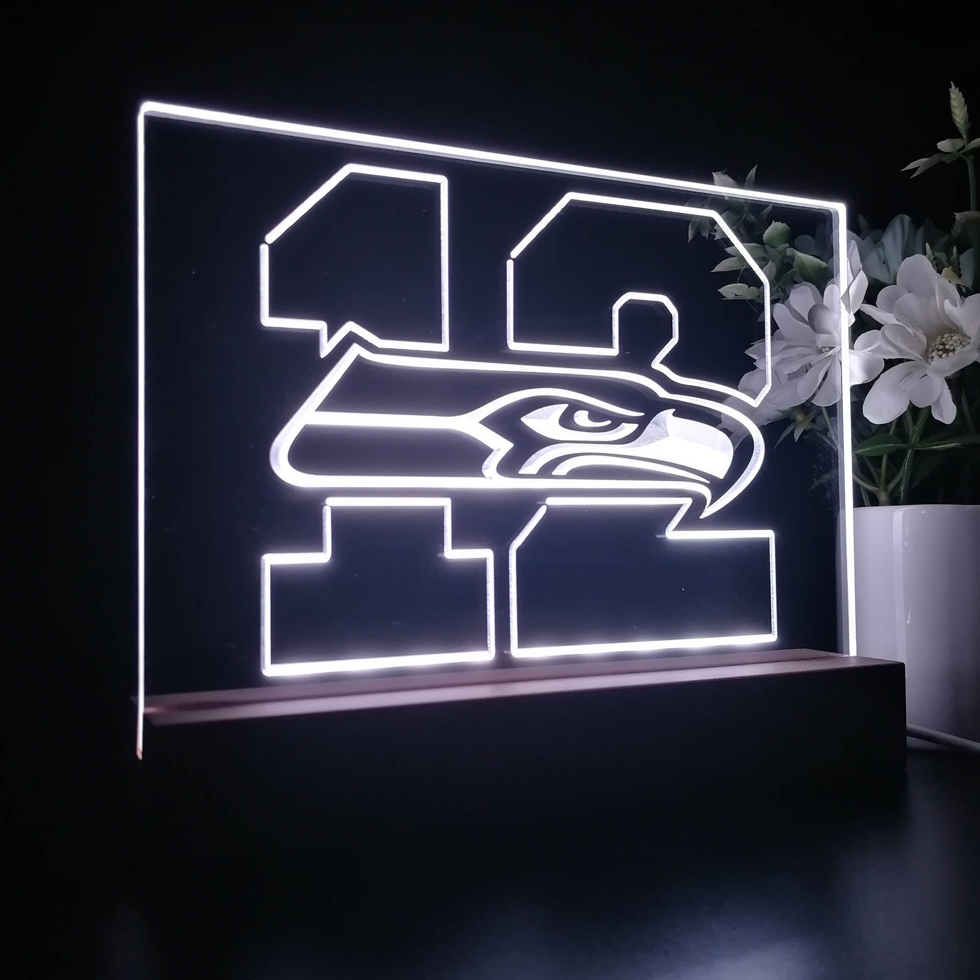 12th Man Seattle Seahawks Sport Team Night Lamp 3D Illusion Lamp