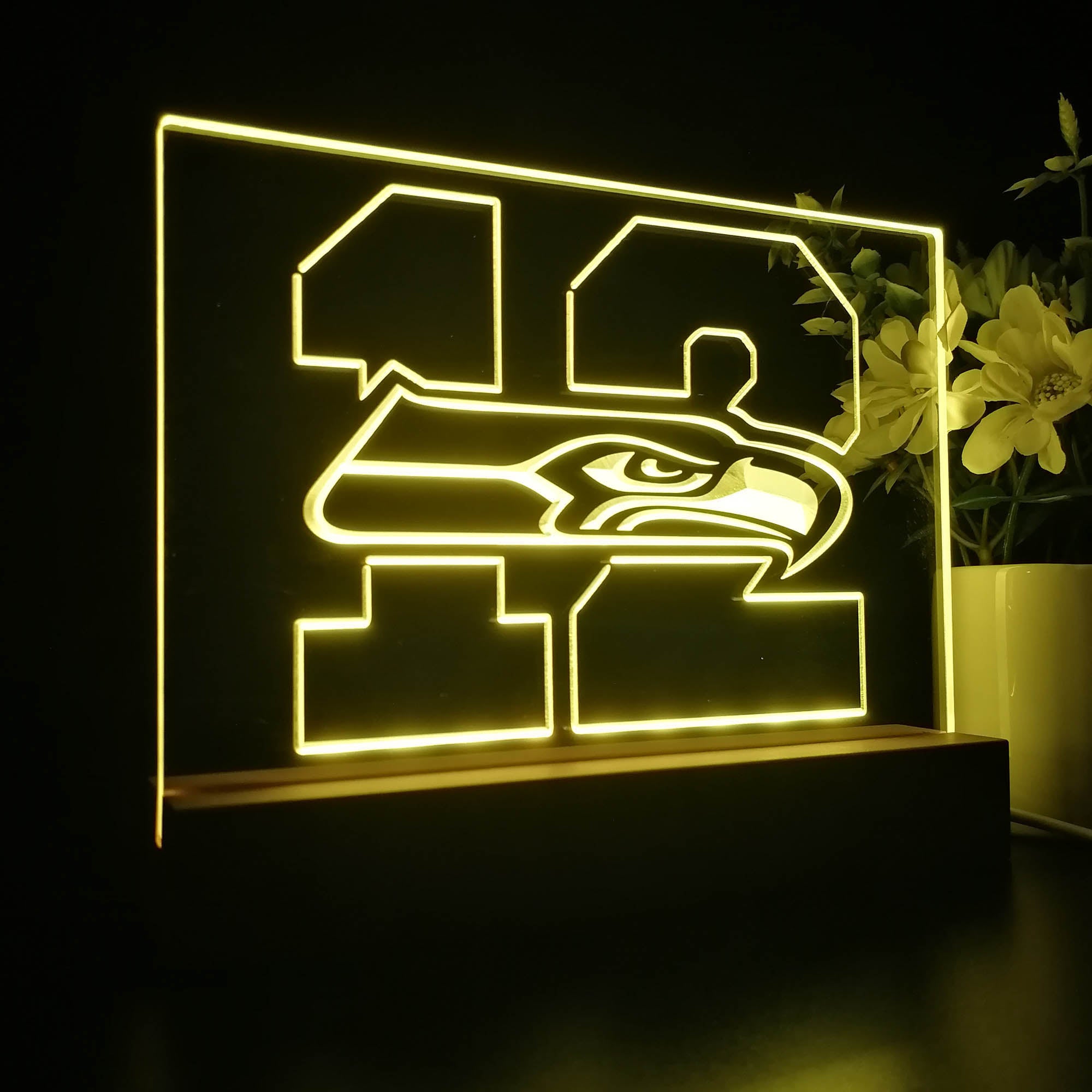 12th Man Seattle Seahawks Sport Team Night Lamp 3D Illusion Lamp