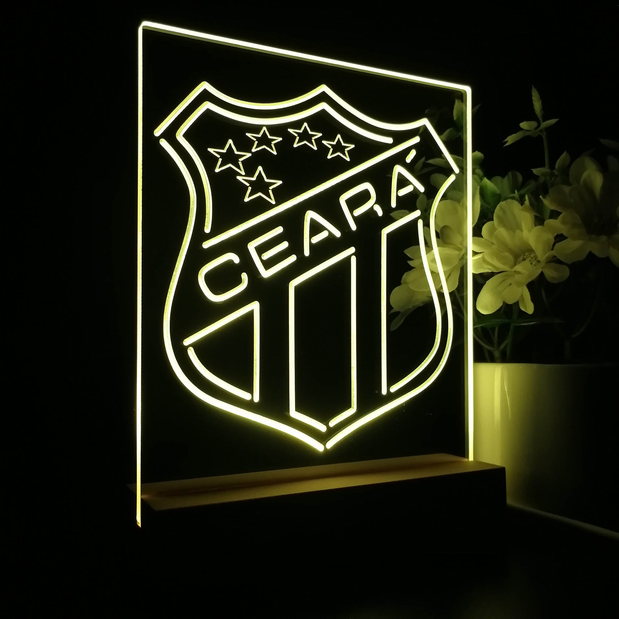 Ceará Sporting Club 3D LED Optical Illusion Sport Team Night Light