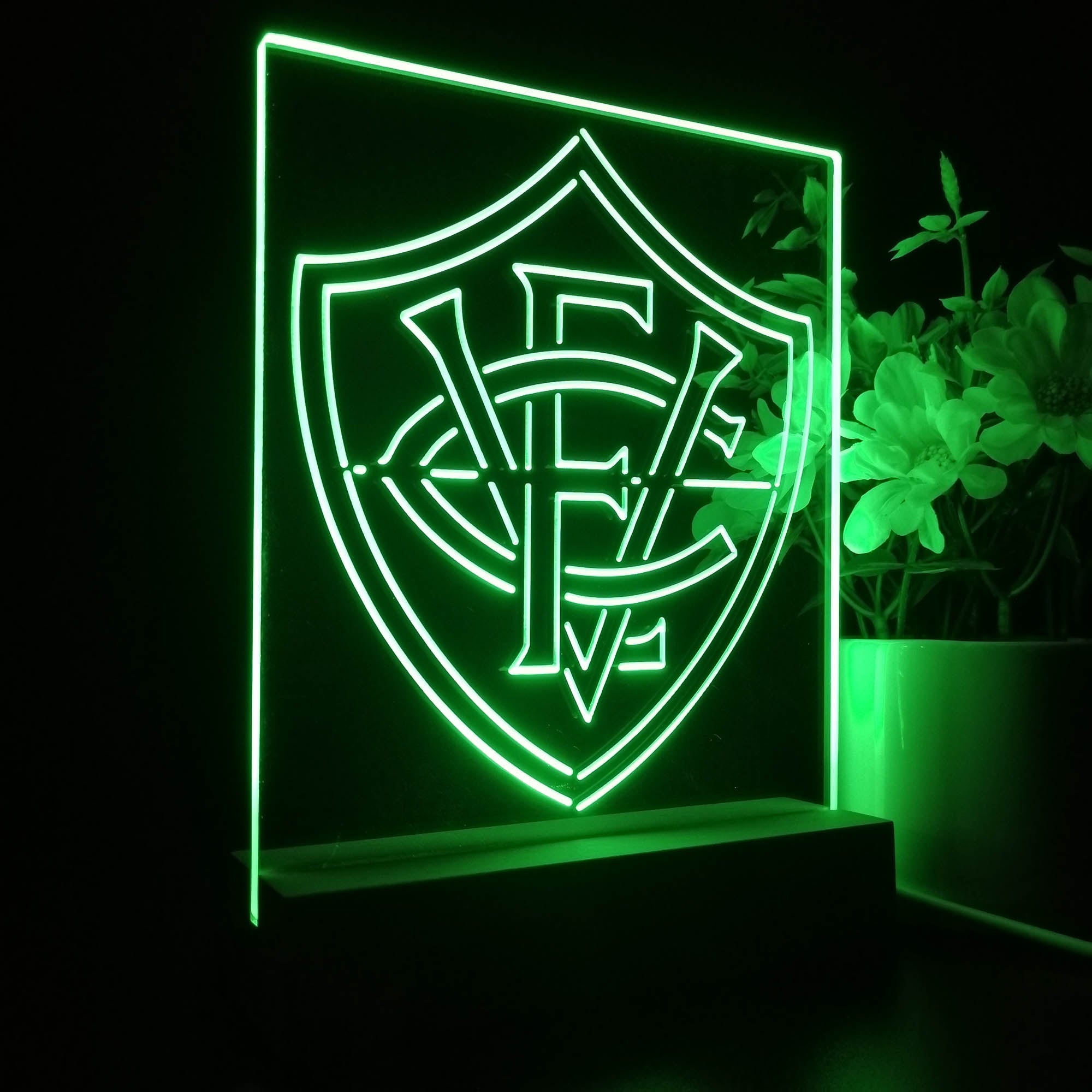 Esporte Clube Vitória 3D LED Optical Illusion Sport Team Night Light