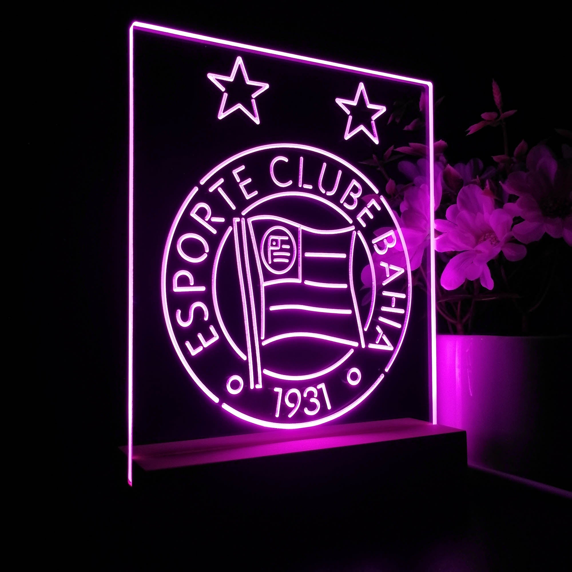 Esporte Clube Bahia 3D LED Optical Illusion Sport Team Night Light