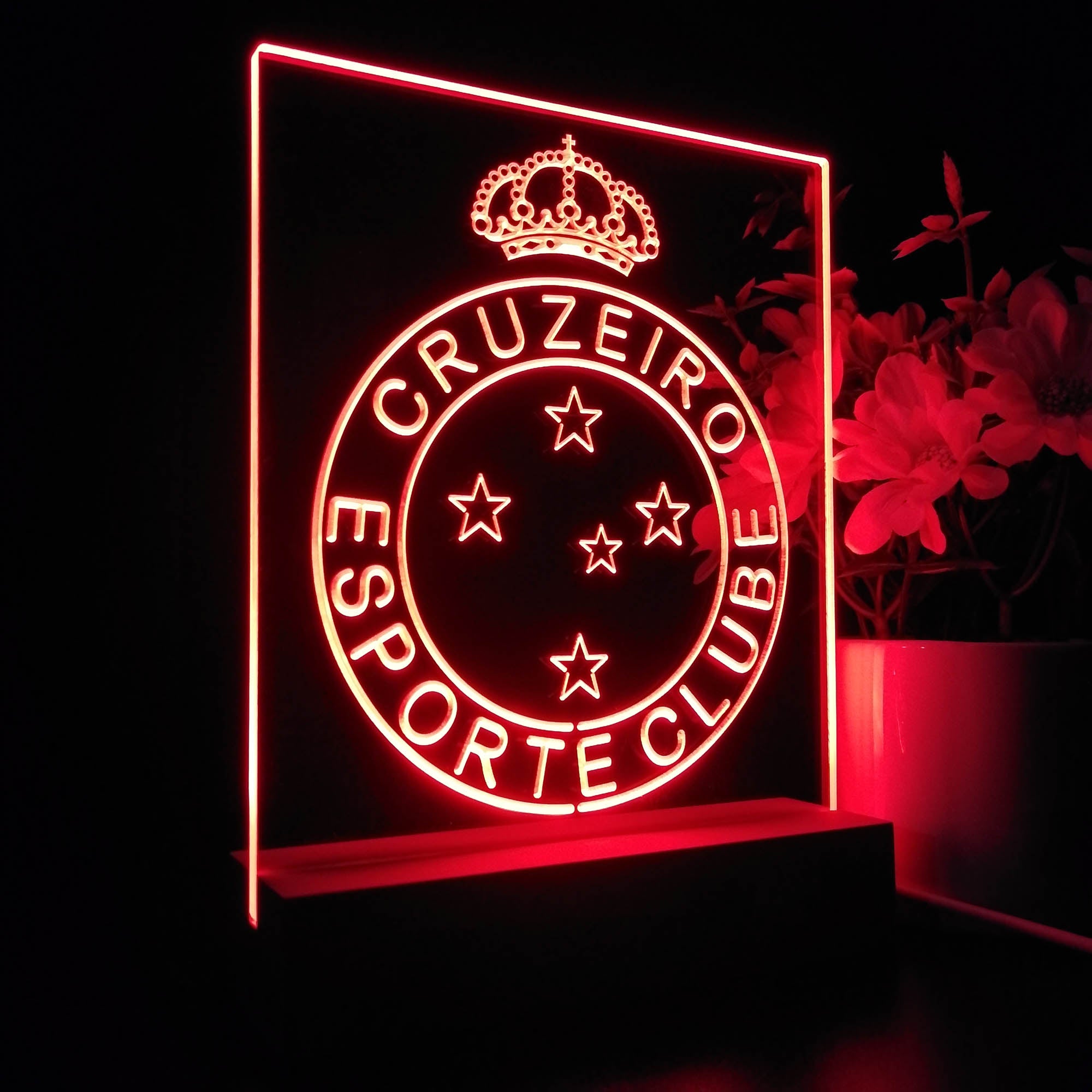 Cruzeiro Esporte Clube 3D LED Optical Illusion Sport Team Night Light