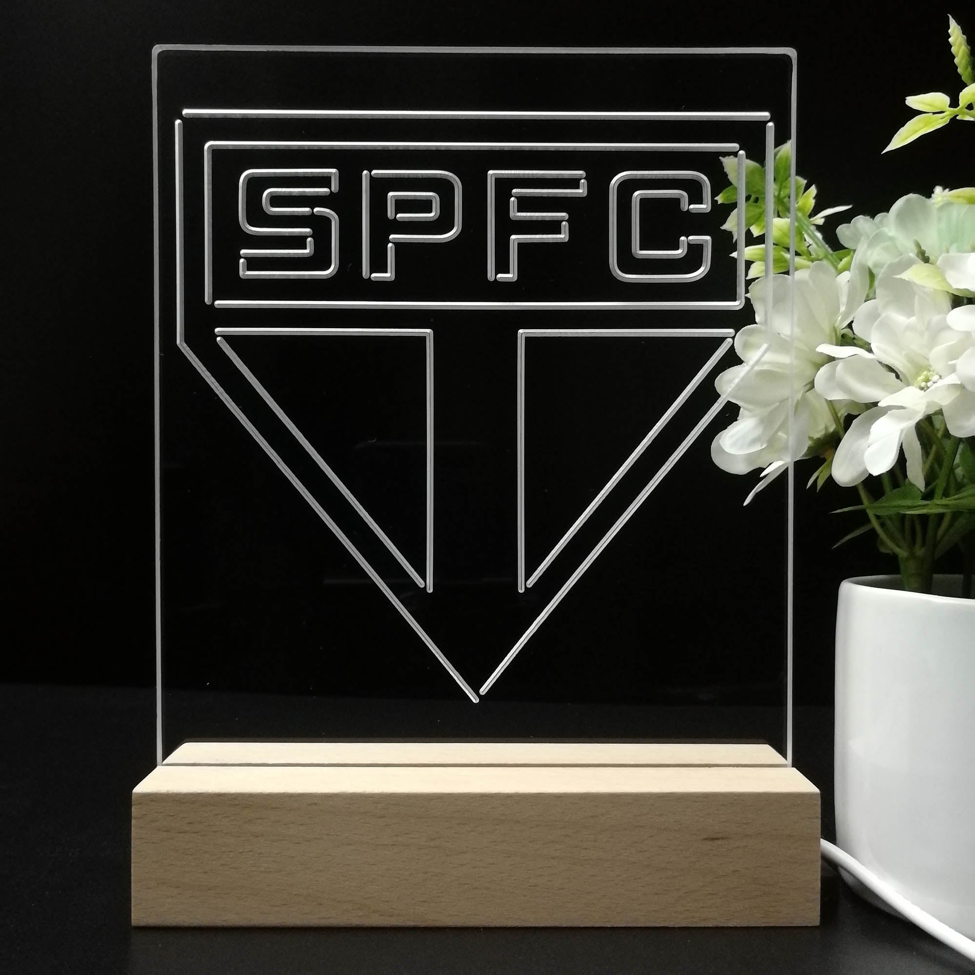 SPFC Club Sport Team Night Lamp 3D Illusion Lamp