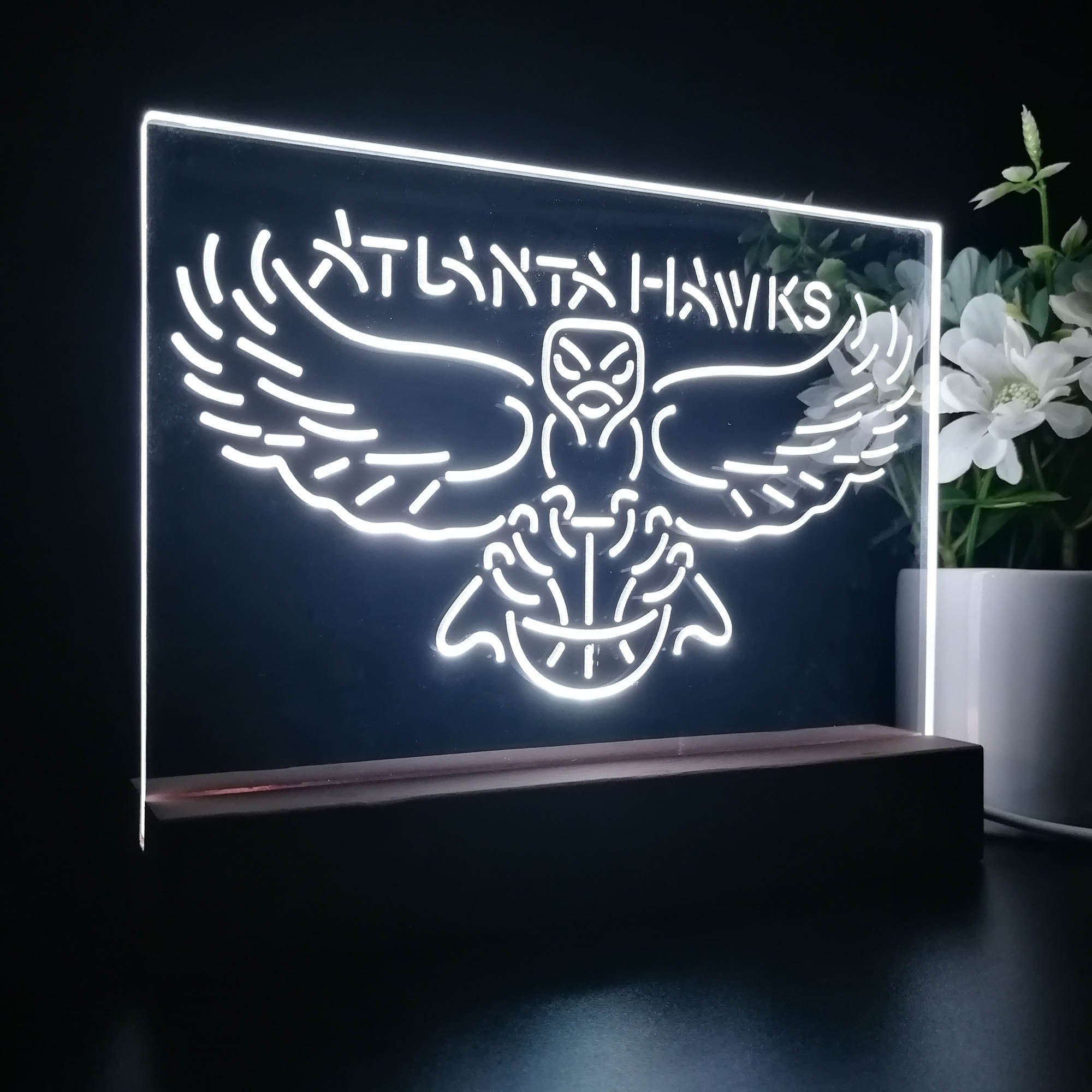Atlanta Hawks Sport Team Night Lamp 3D Illusion Lamp