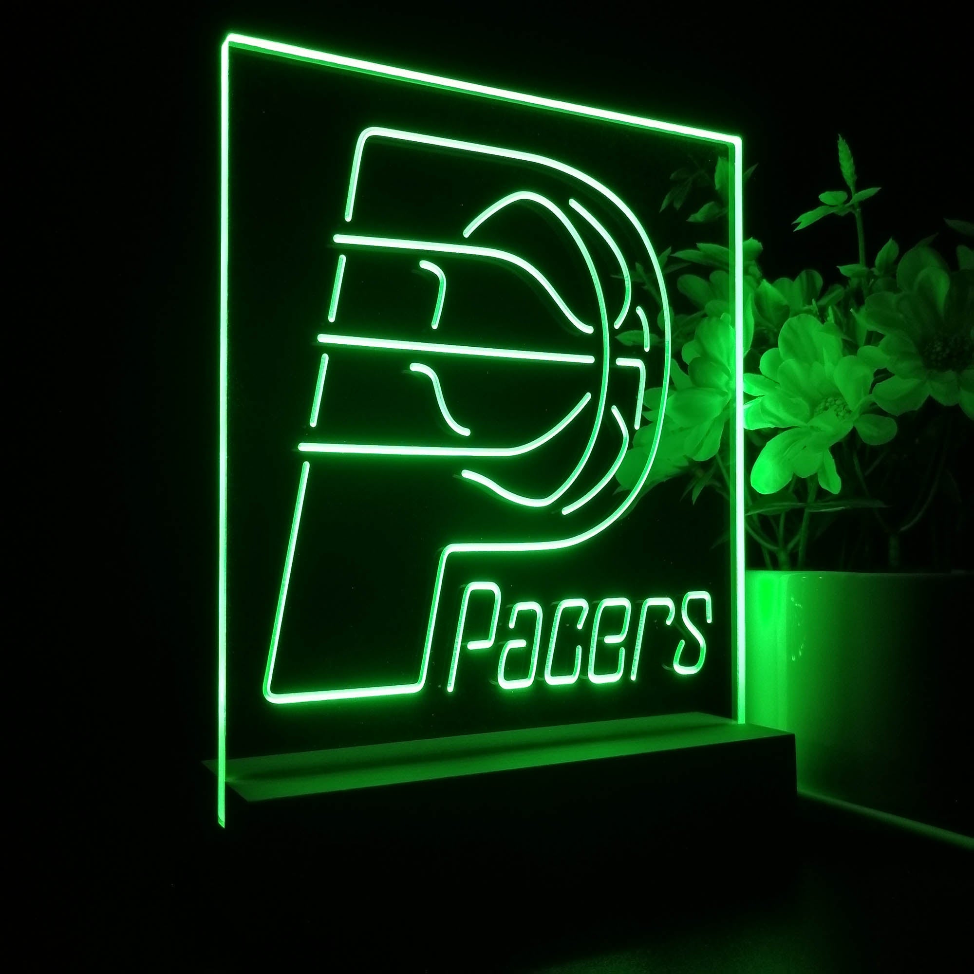 Indiana Pacers Baseketball 3D LED Optical Illusion Sport Team Night Light