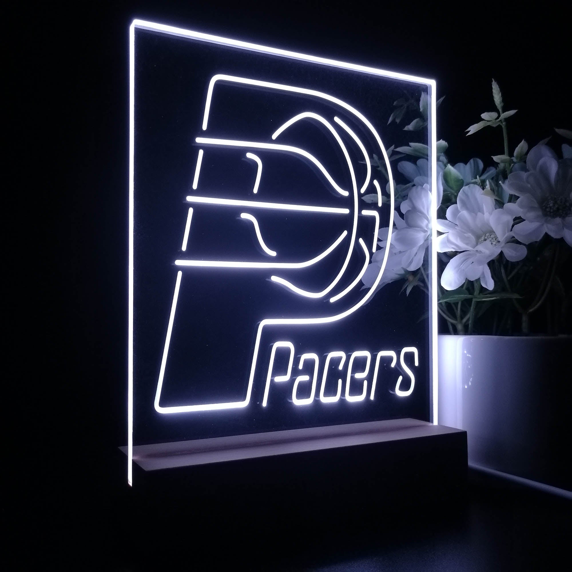 Indiana Pacers Baseketball 3D LED Optical Illusion Sport Team Night Light