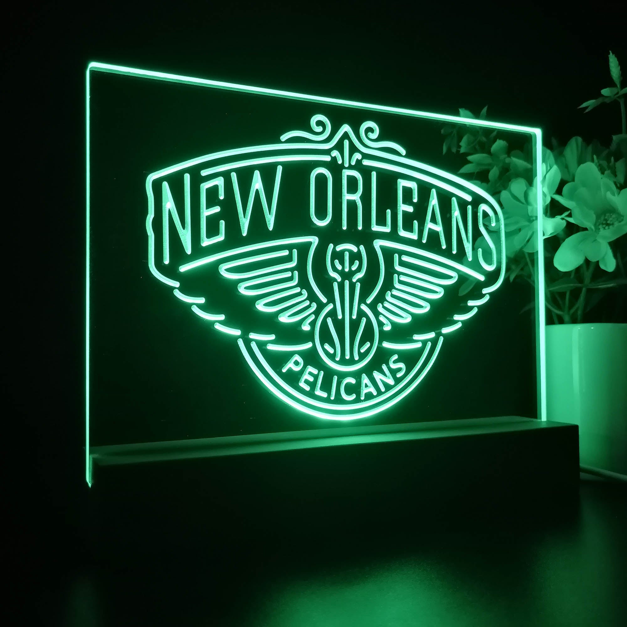 New Orleans Pelicans Sport Team Night Lamp 3D Illusion Lamp