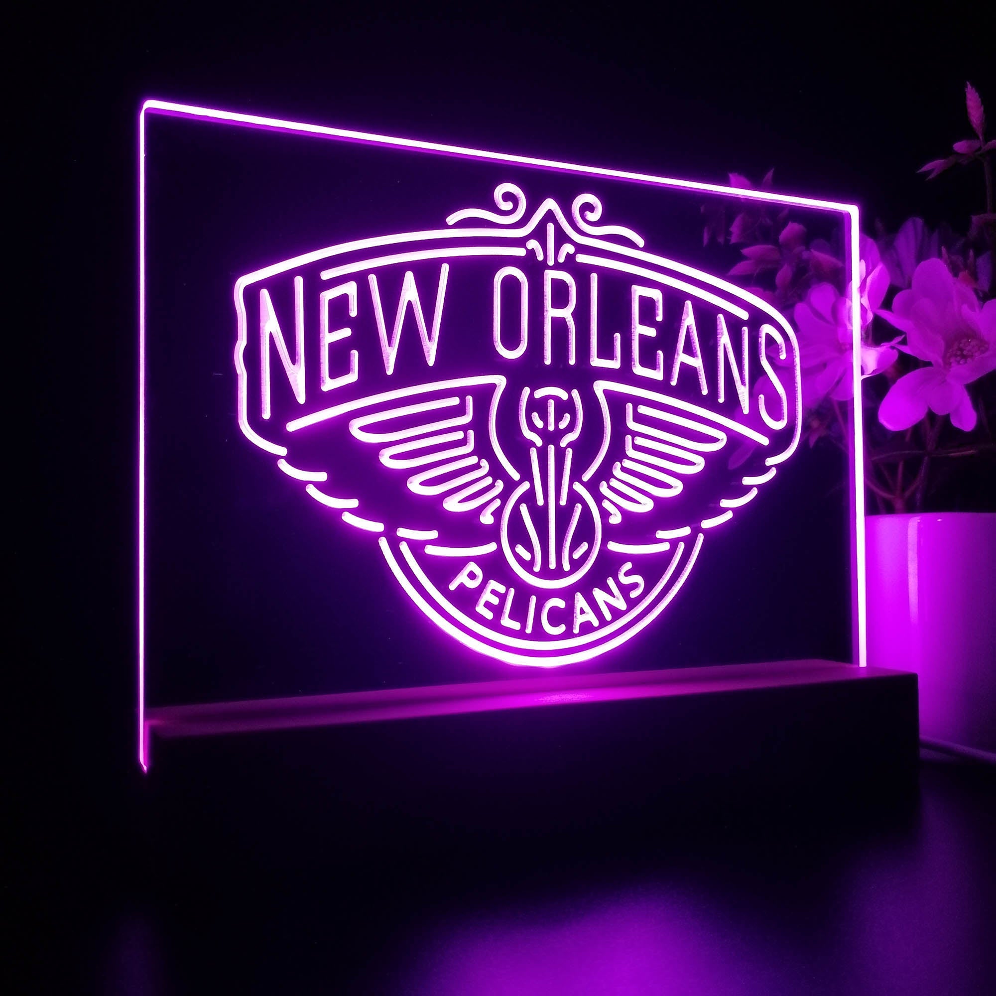 New Orleans Pelicans Sport Team Night Lamp 3D Illusion Lamp