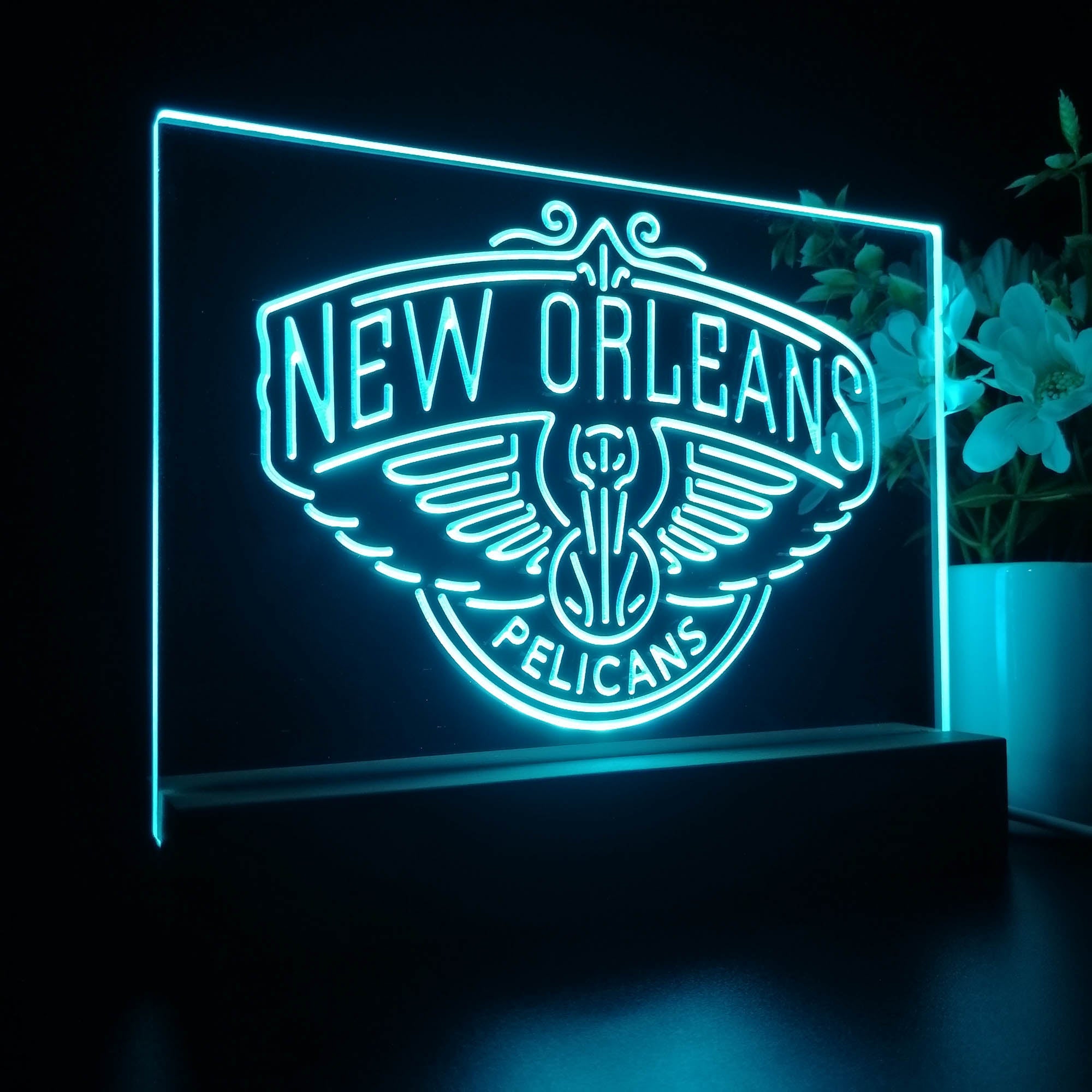 New Orleans Pelicans Sport Team Night Lamp 3D Illusion Lamp