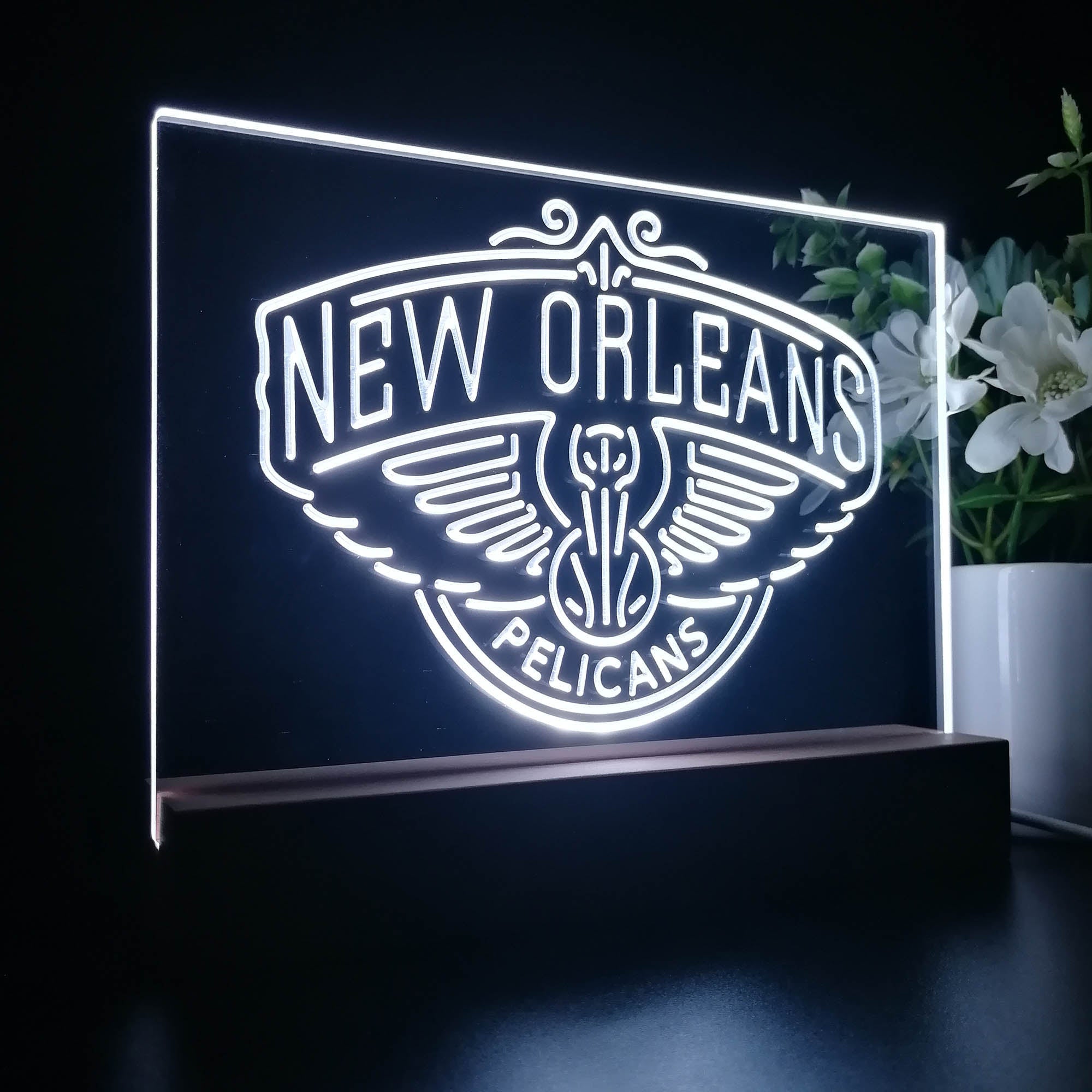 New Orleans Pelicans Sport Team Night Lamp 3D Illusion Lamp