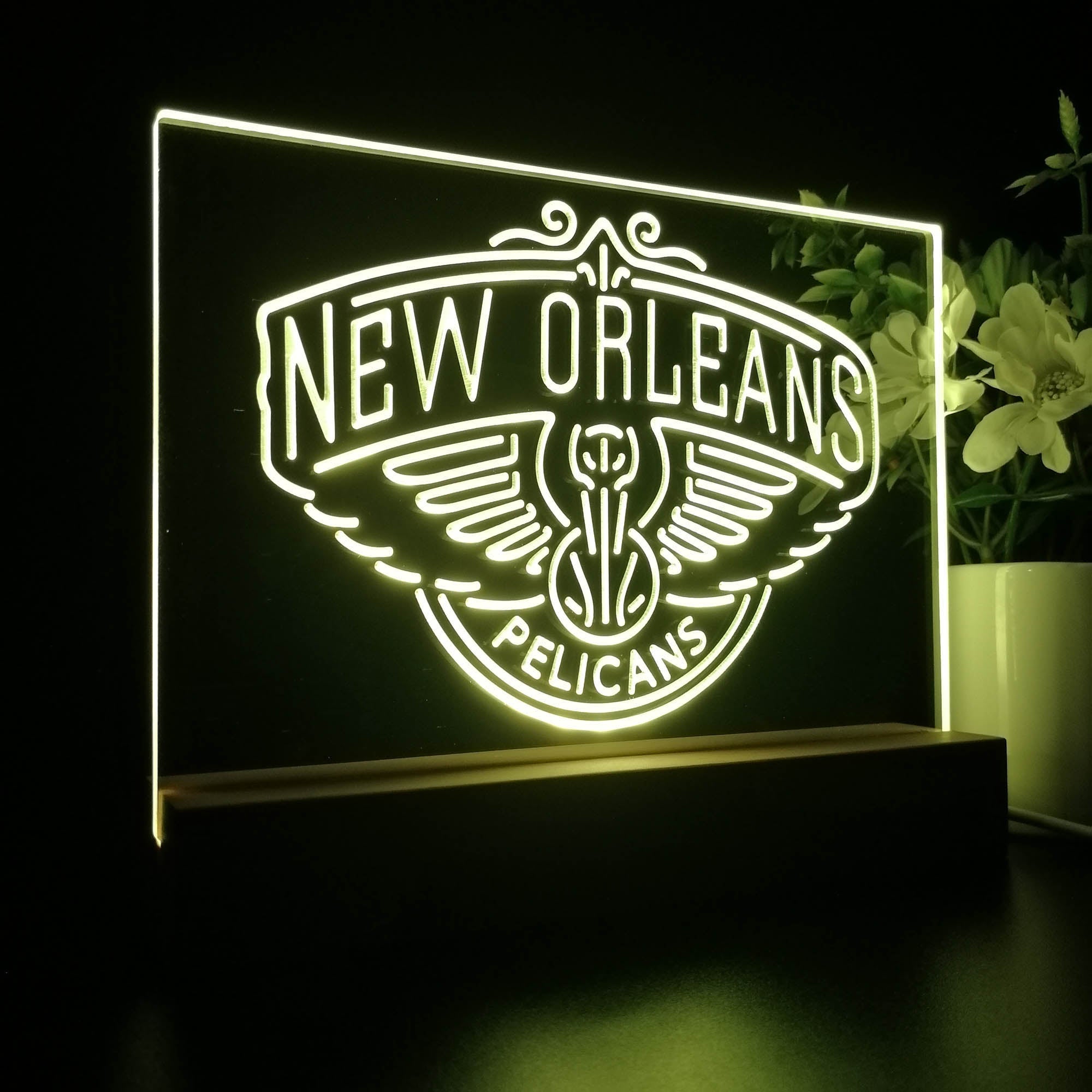 New Orleans Pelicans Sport Team Night Lamp 3D Illusion Lamp