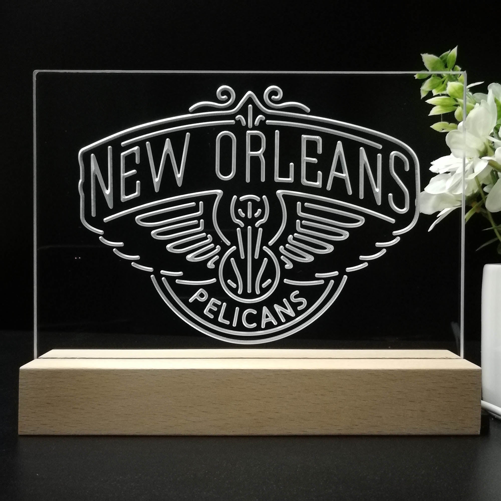 New Orleans Pelicans Sport Team Night Lamp 3D Illusion Lamp