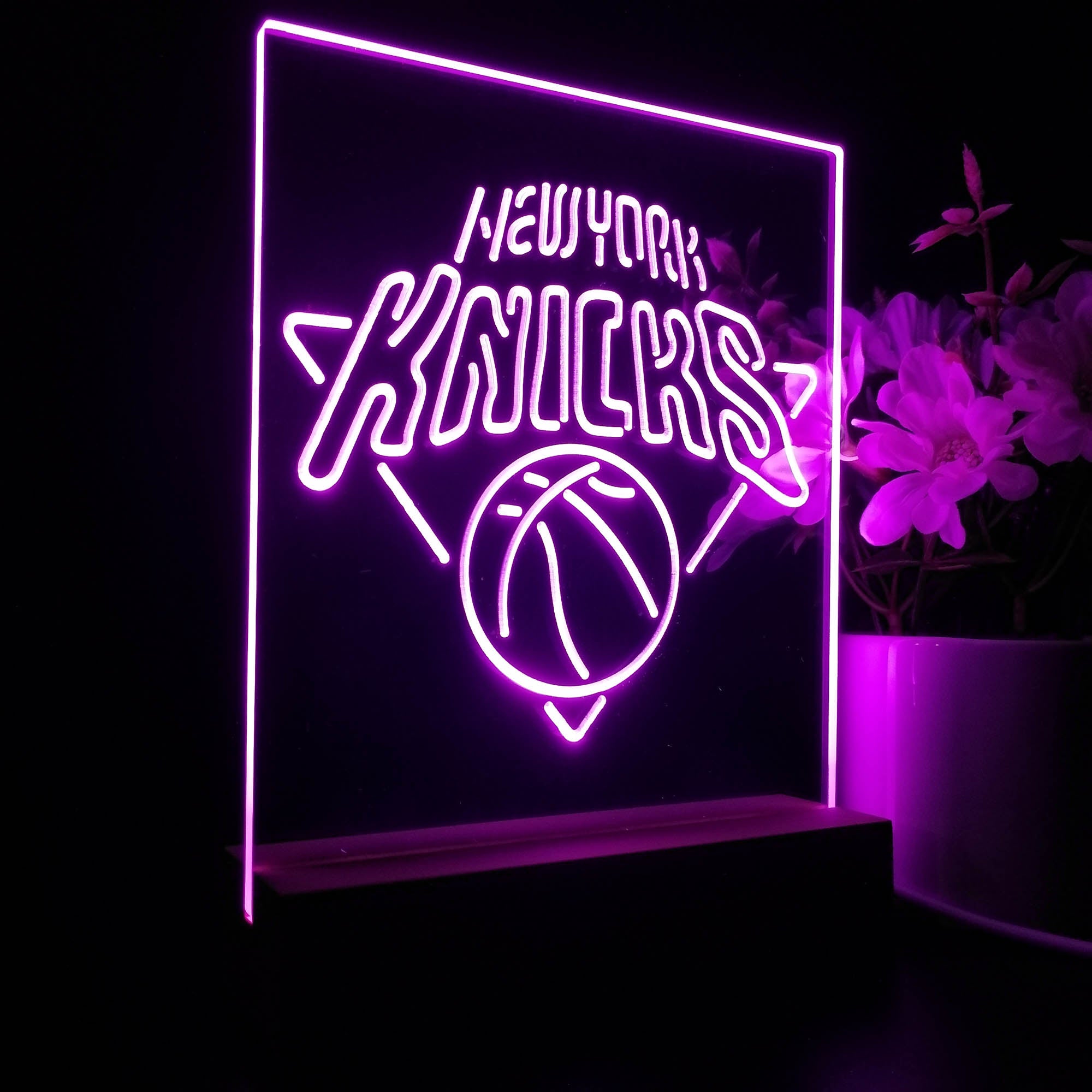 New York Knicks Sport Team Night Lamp 3D Illusion Lamp