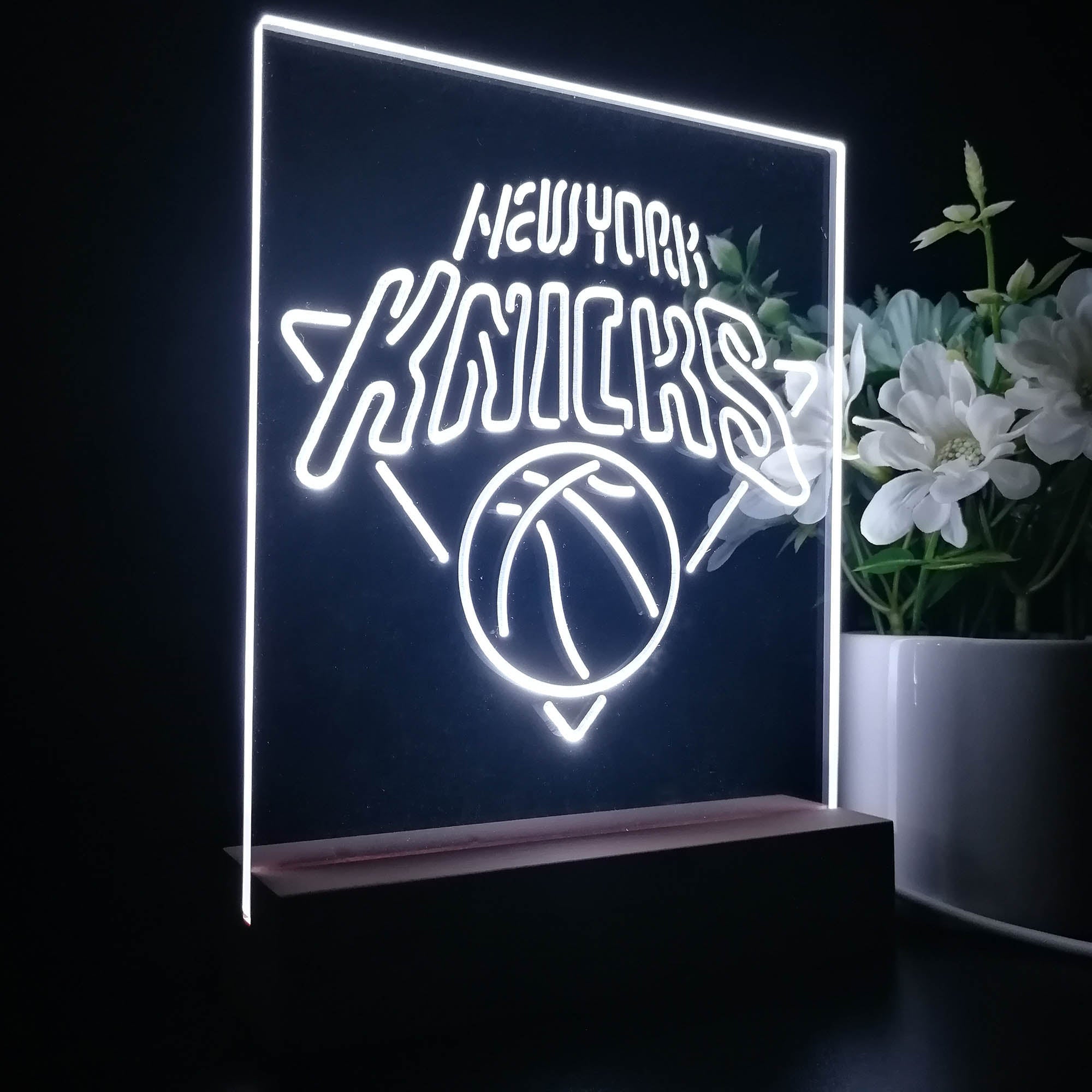 New York Knicks Sport Team Night Lamp 3D Illusion Lamp