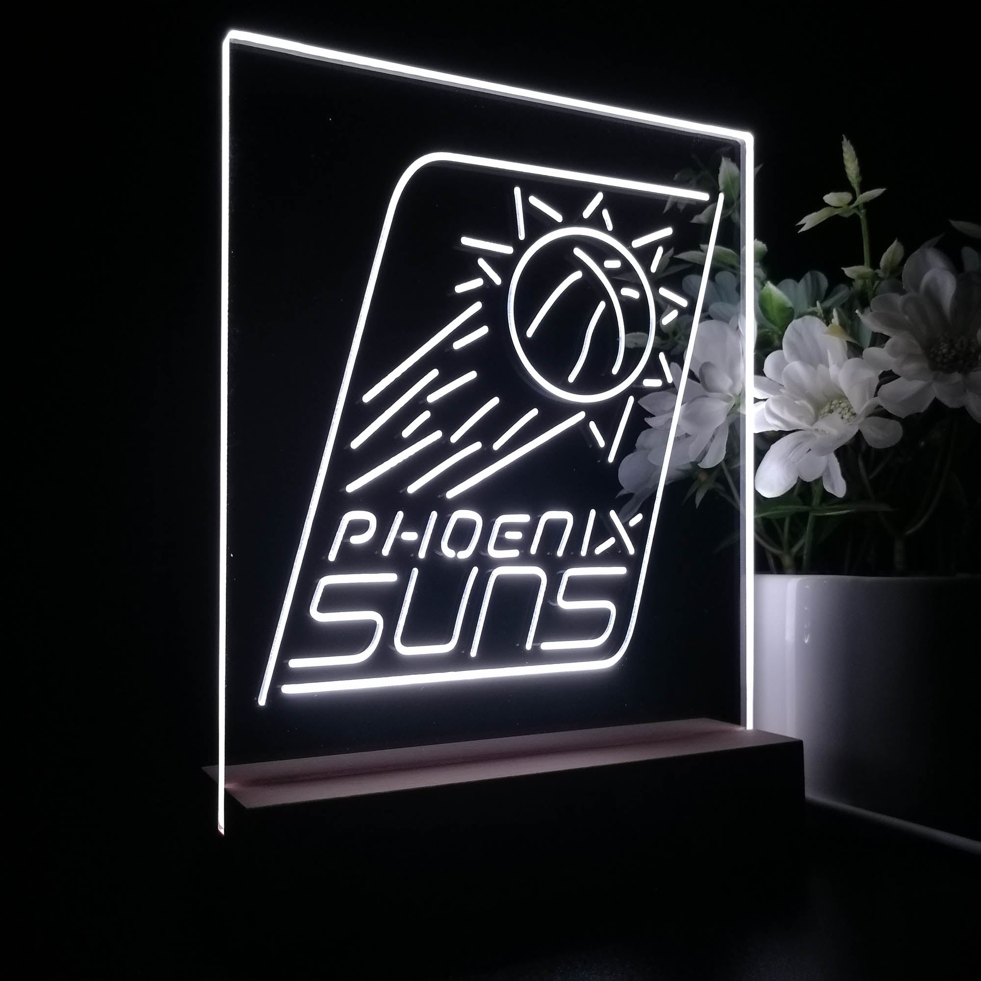 Phoenix Suns Baseketball 3D LED Optical Illusion Sport Team Night Light