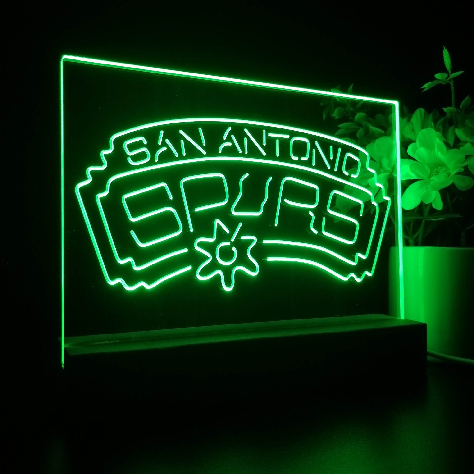 San Antonio Spurs Sport Team Night Lamp 3D Illusion Lamp