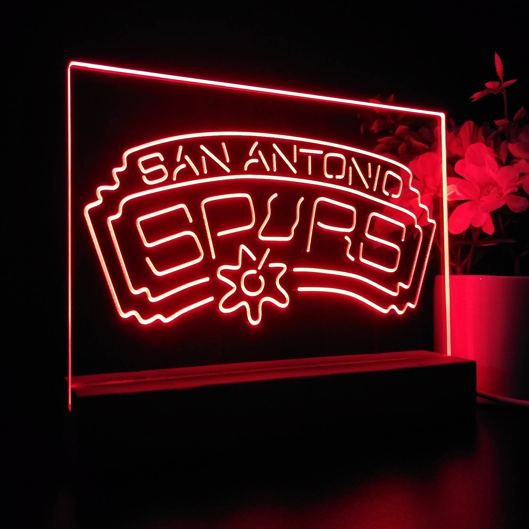 San Antonio Spurs Sport Team Night Lamp 3D Illusion Lamp