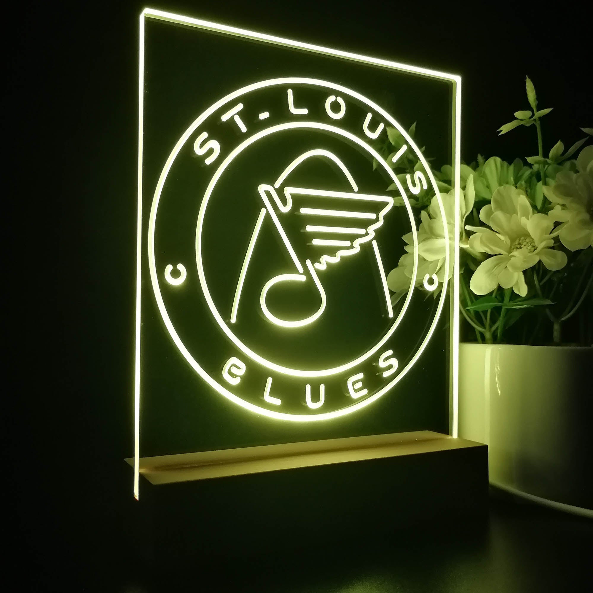 St Louis Sport Team Blues Sport Team Night Lamp 3D Illusion Lamp