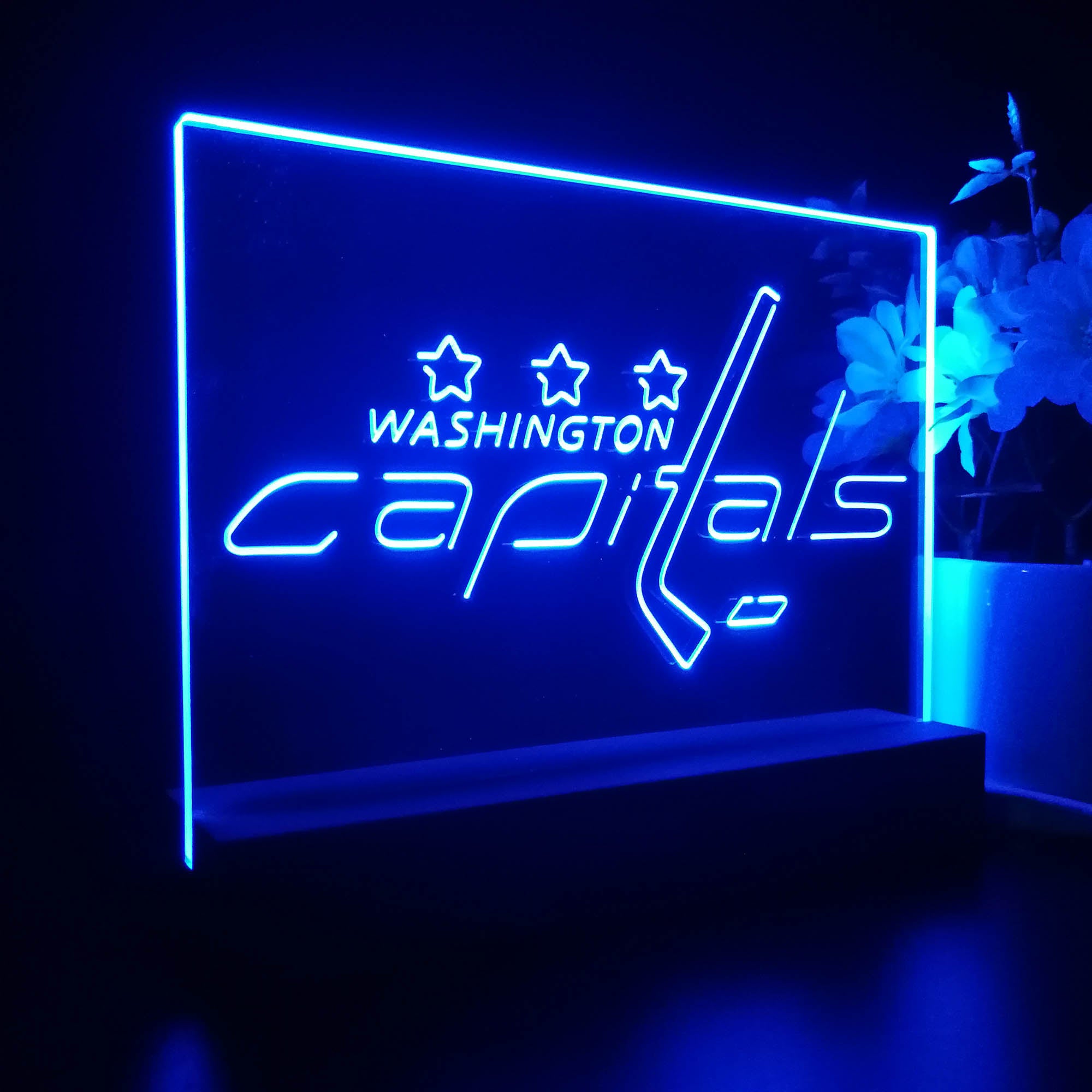 Washington Capitals Night Light LED Sign